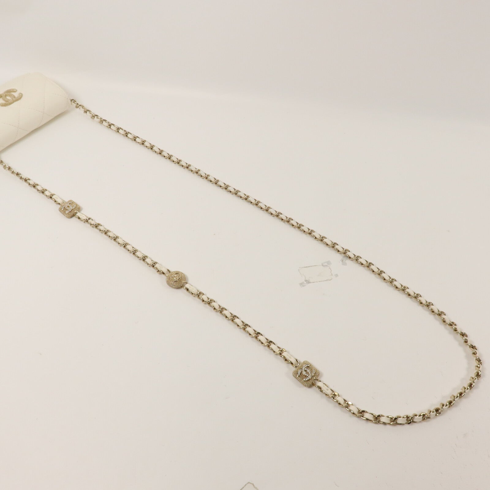 CHANEL 牛皮皮革Flap Card Holder Chain鏈帶肩背袋