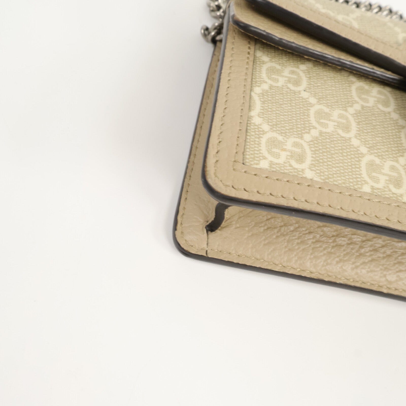 GUCCI 塗層帆布Dionysus Super Mini Bag鏈帶肩背袋