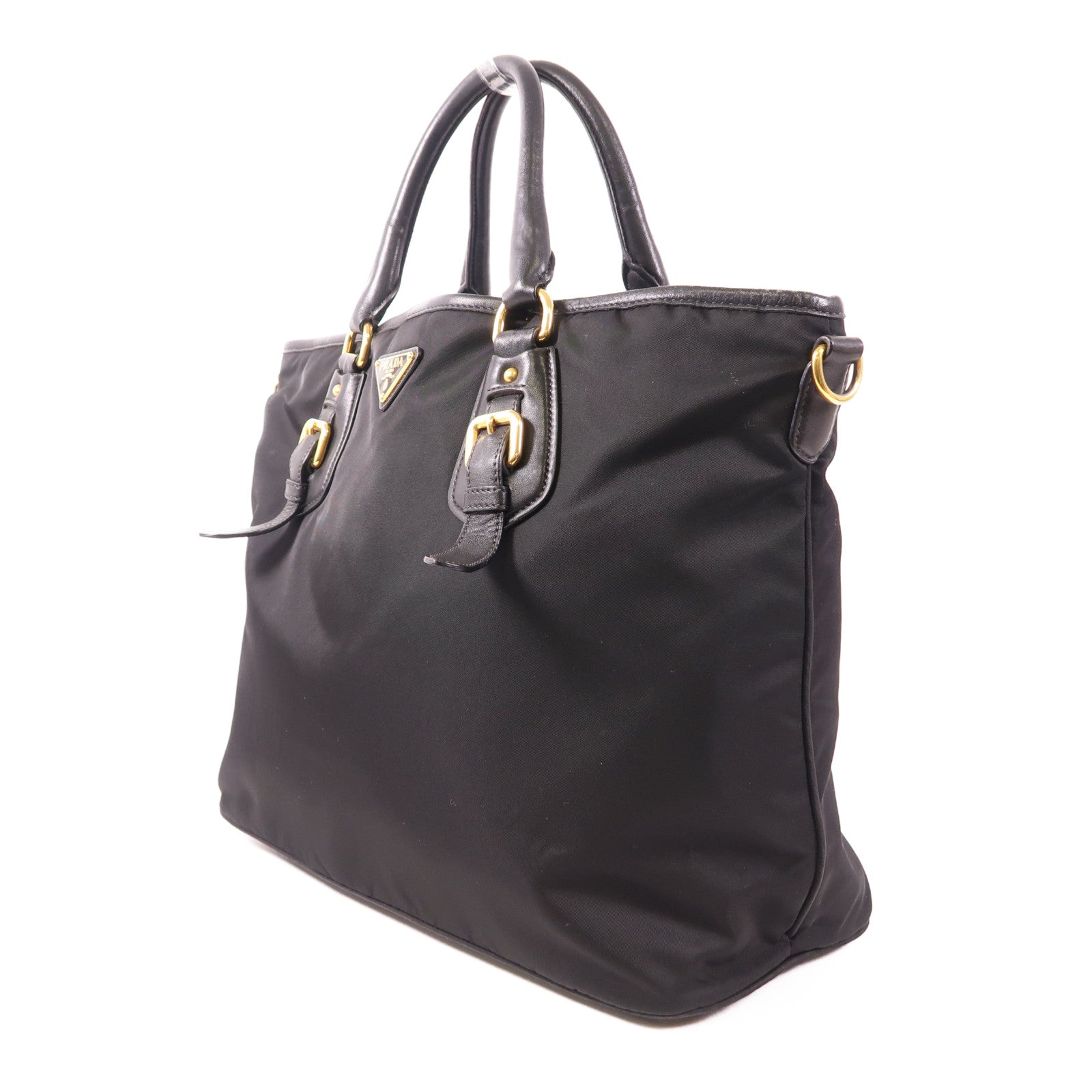 PRADA 尼龍Shoulder Bag金扣手挽肩背兩用袋