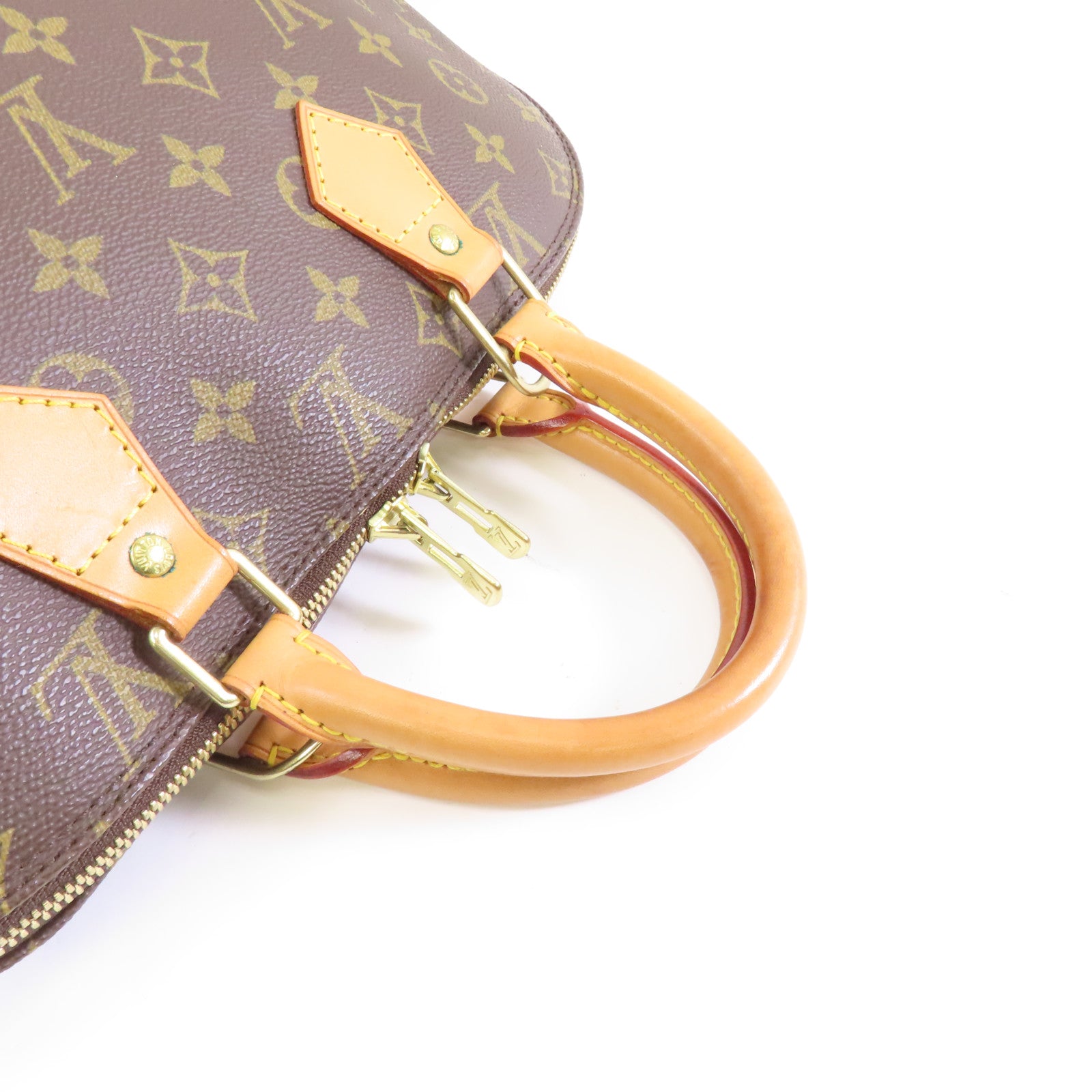 LOUIS VUITTON 【激減優惠】Monogram Alma PM金扣手挽袋啡色