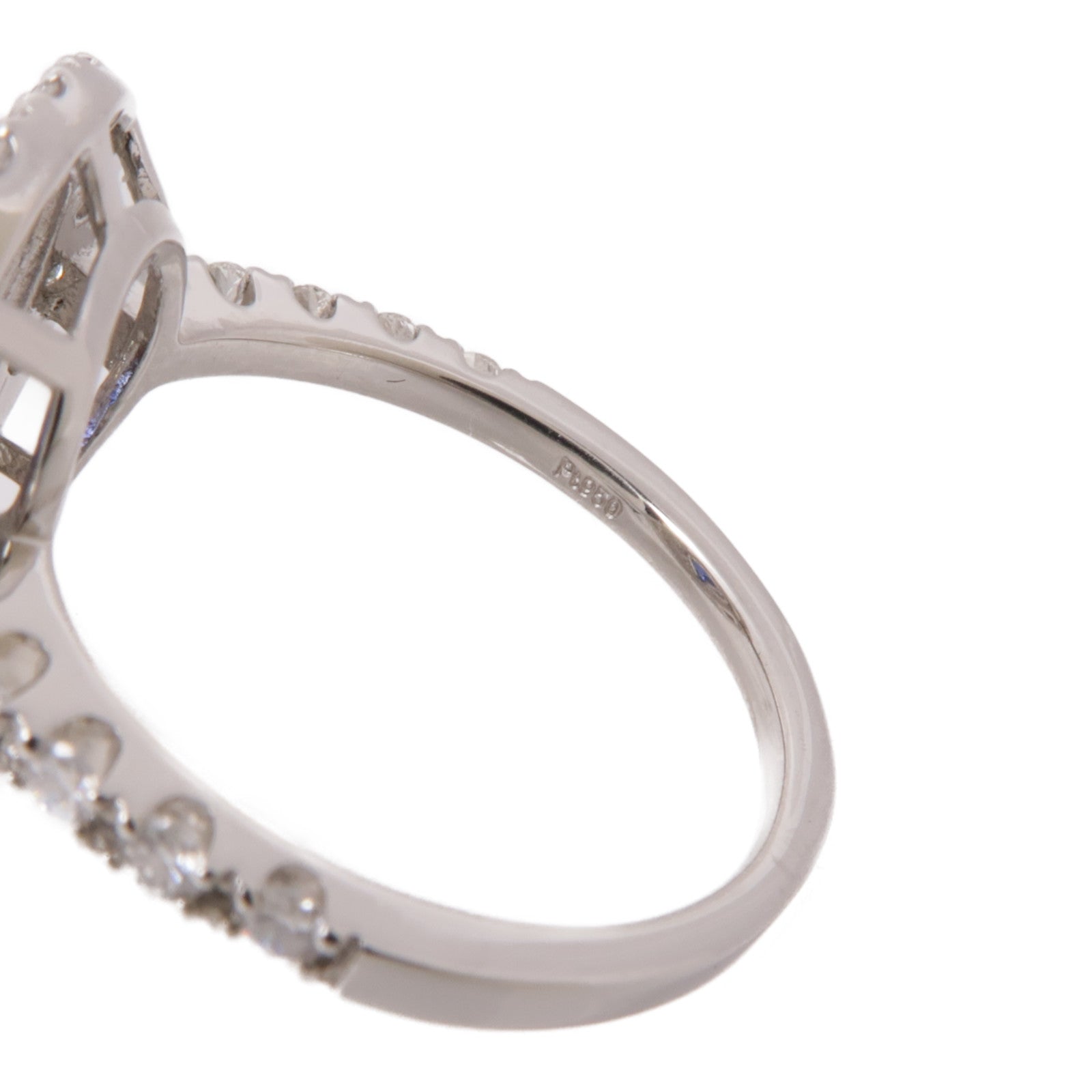 JEWELRY 【激減優惠】PT950鉑金Sapphire/Diamond Ring藍寶石/鑽石戒指US#6