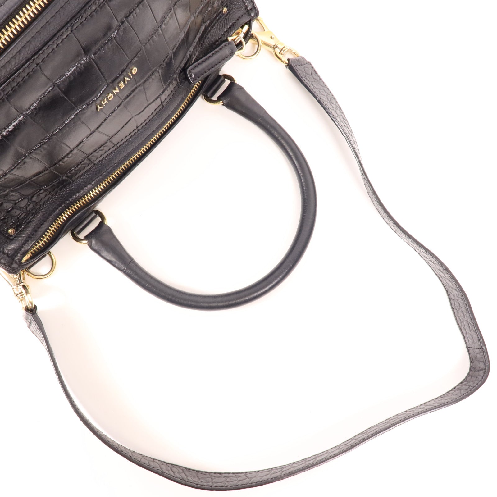 GIVENCHY 牛皮皮革Pandora Small金扣手挽肩背兩用袋