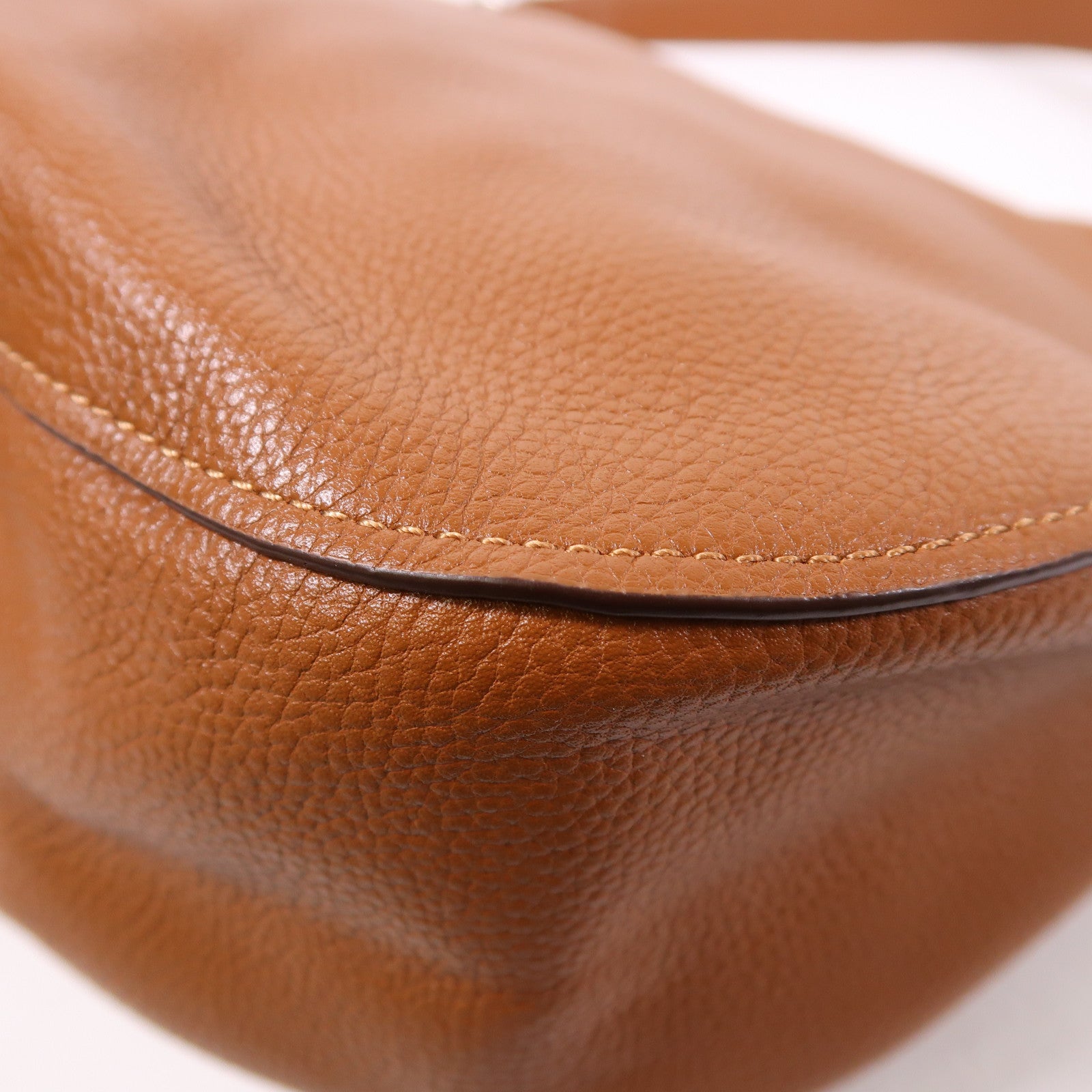 COACH 牛皮皮革2 Way Shoulder銀扣手挽肩背兩用袋