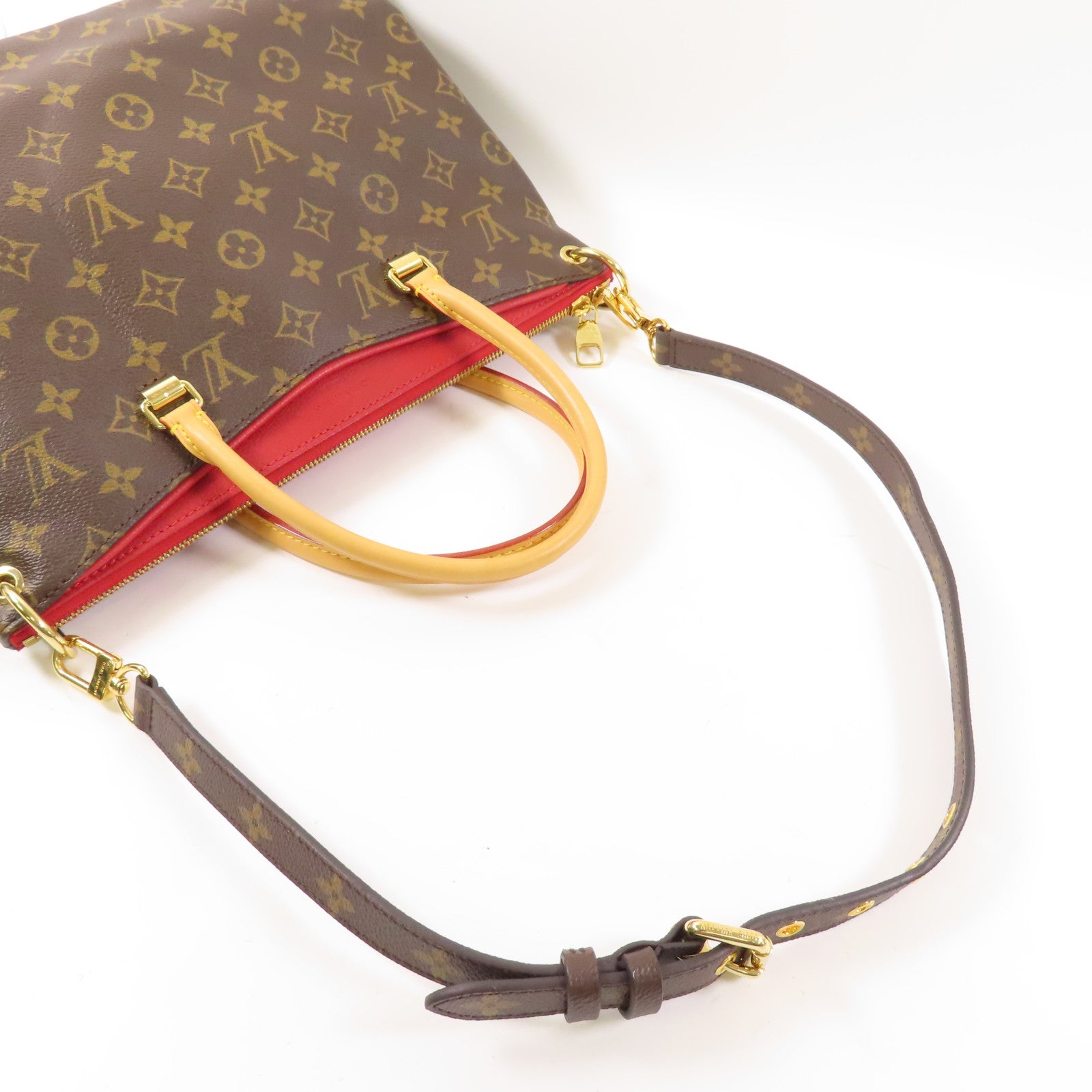 LOUIS VUITTON Monogram Pallas MM手挽肩背兩用袋