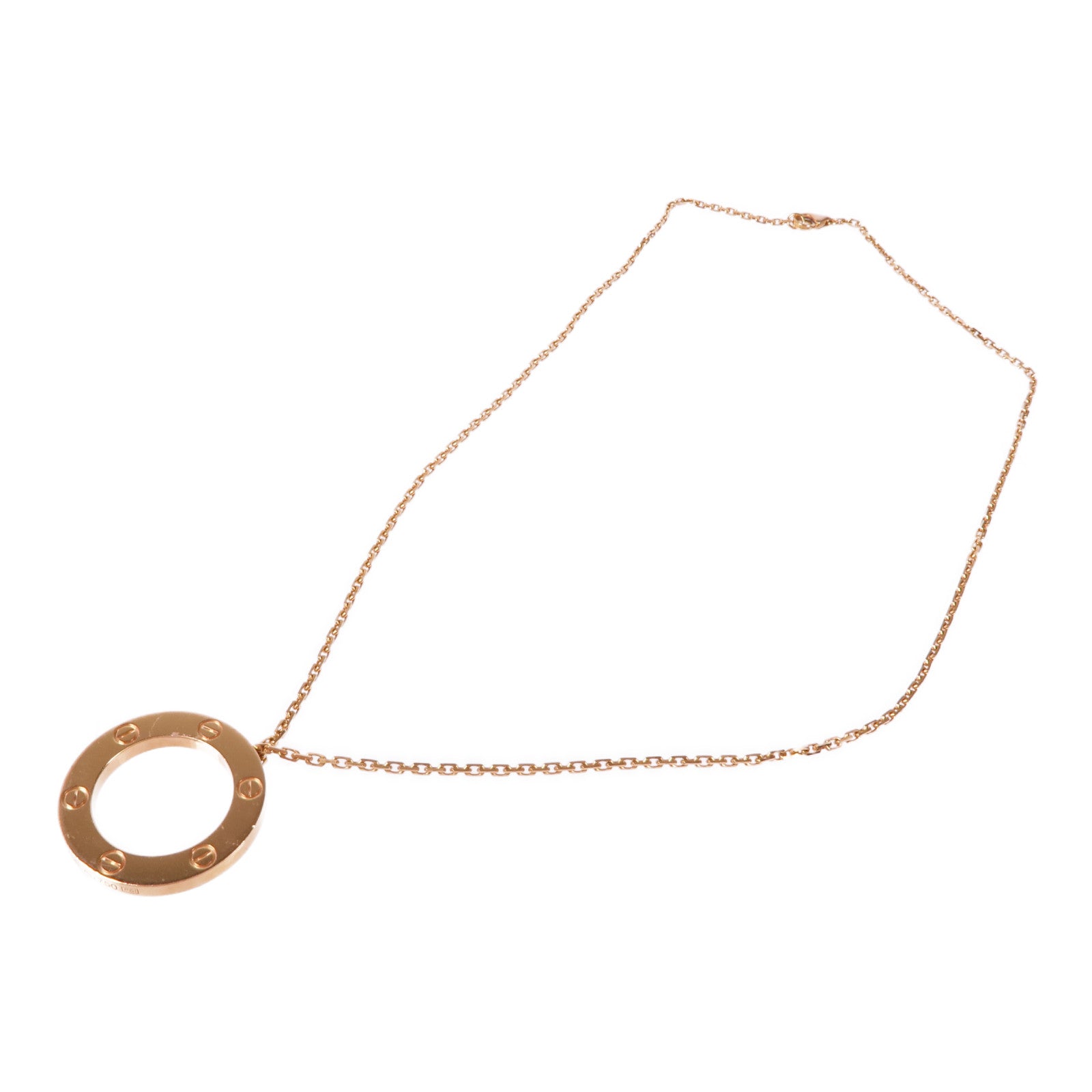 CARTIER Love Necklace 18K Rose Gold