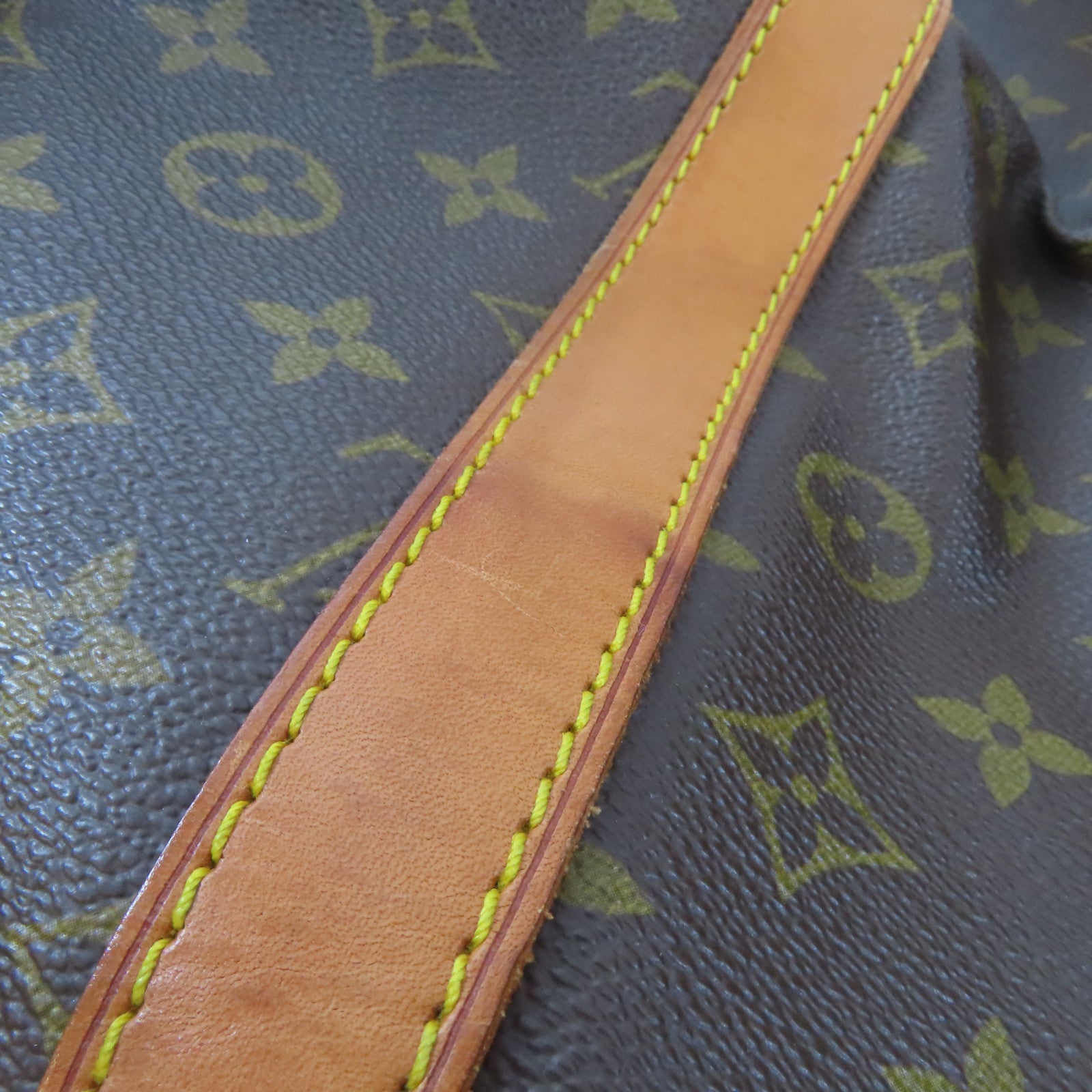 LOUIS VUITTON Monogram Keepall 55金扣手挽袋啡色