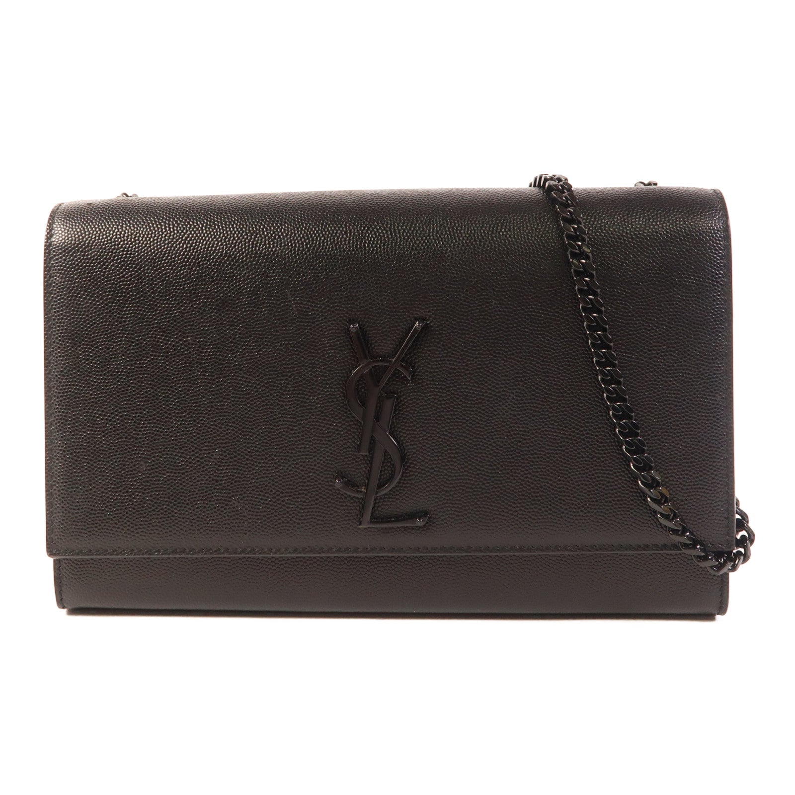 YVES SAINT LAURENT 牛皮皮革Kate鏈帶肩背袋