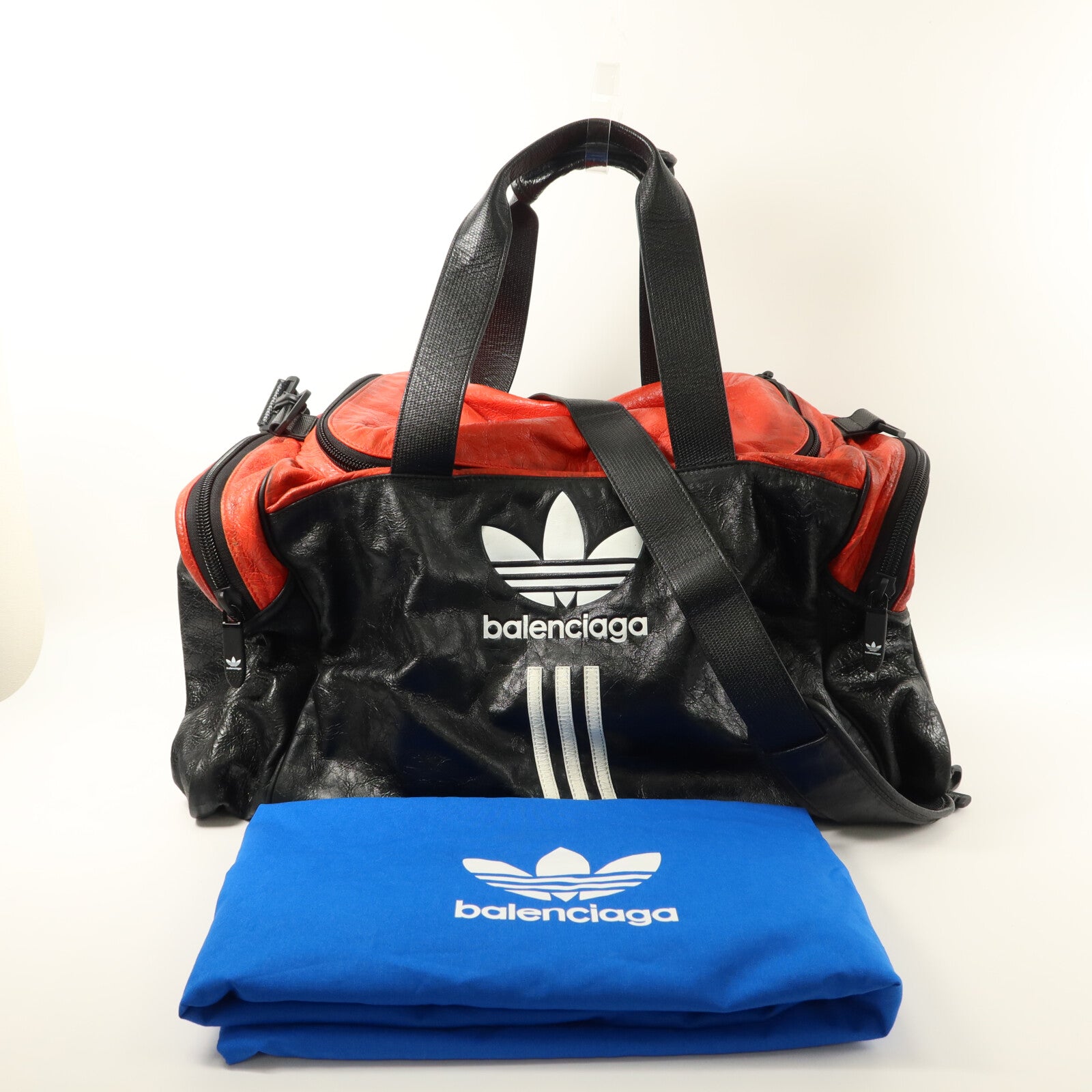 BALENCIAGA 牛皮皮革Vintage Balenciaga X Adidas Weekend Bag手挽肩背兩用袋