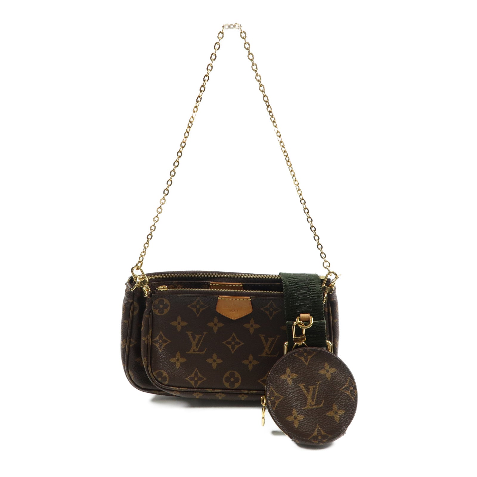 LOUIS VUITTON Monogram Multi Pochette Accessoires金扣肩背袋