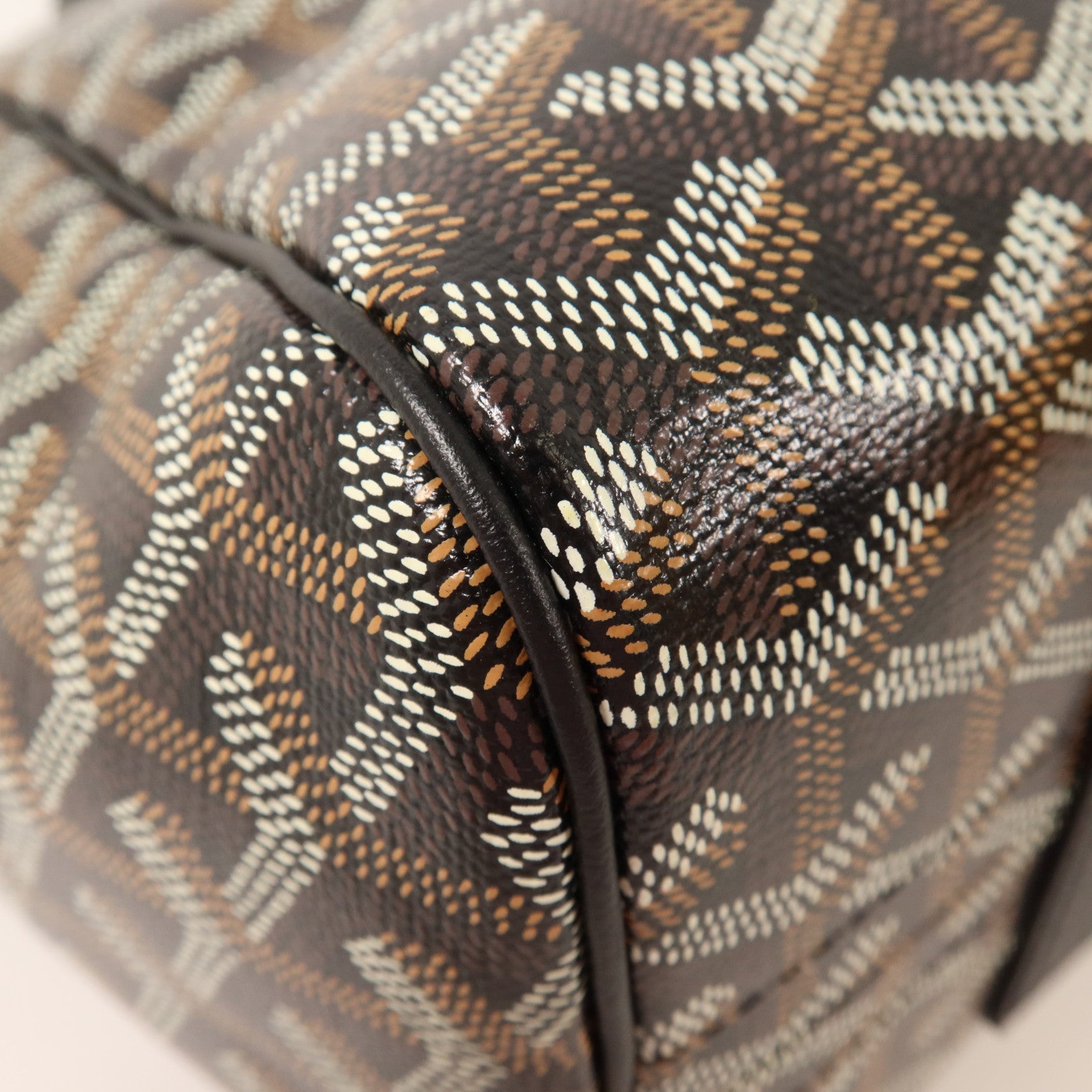 GOYARD 塗層帆布Sac Rouette Souple PM銀扣肩背袋