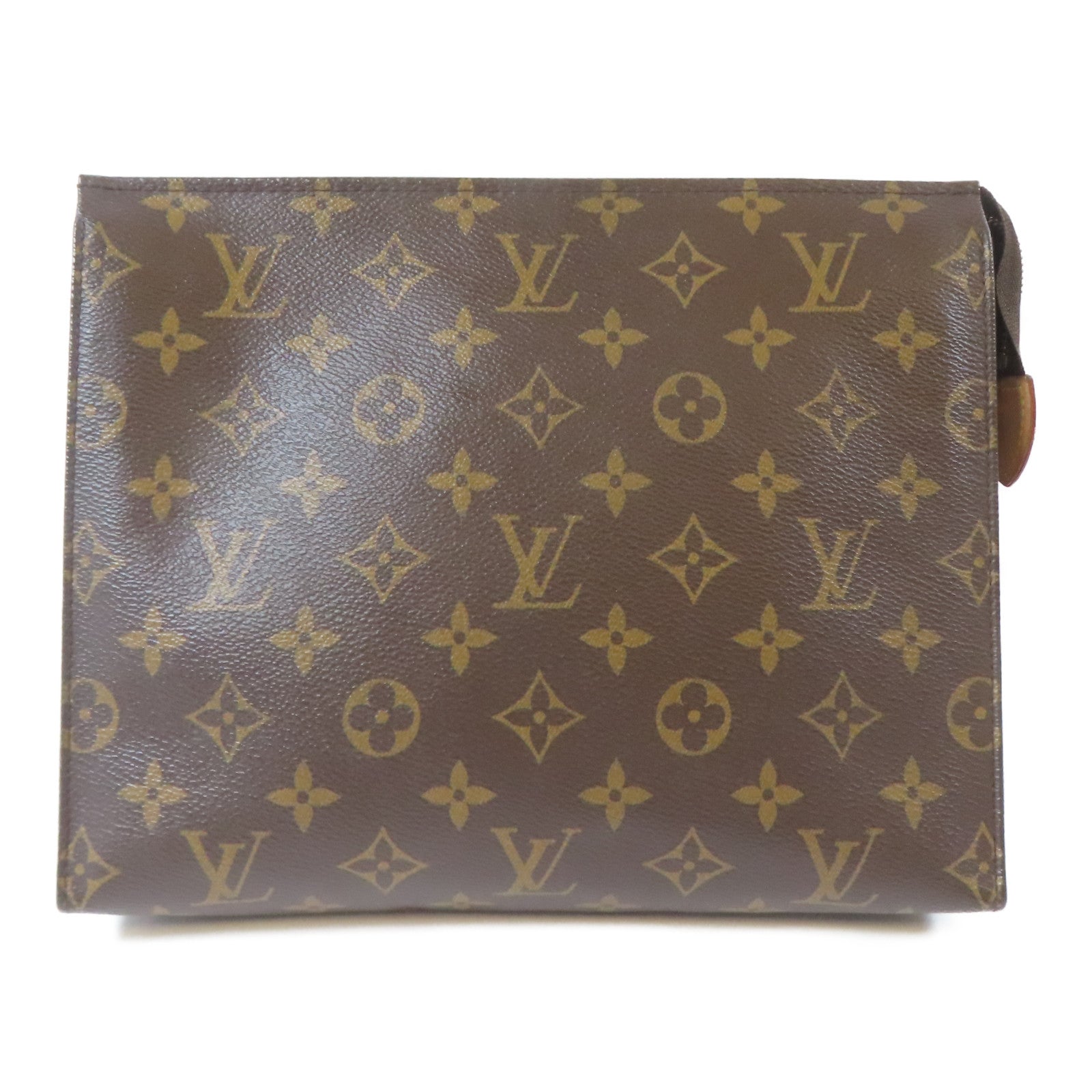 LOUIS VUITTON Monogram Toiletry Pouch金扣小袋啡色