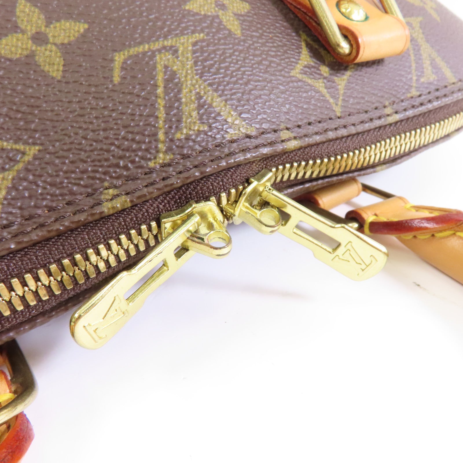 LOUIS VUITTON 【激減優惠】Monogram Alma PM金扣手挽袋啡色