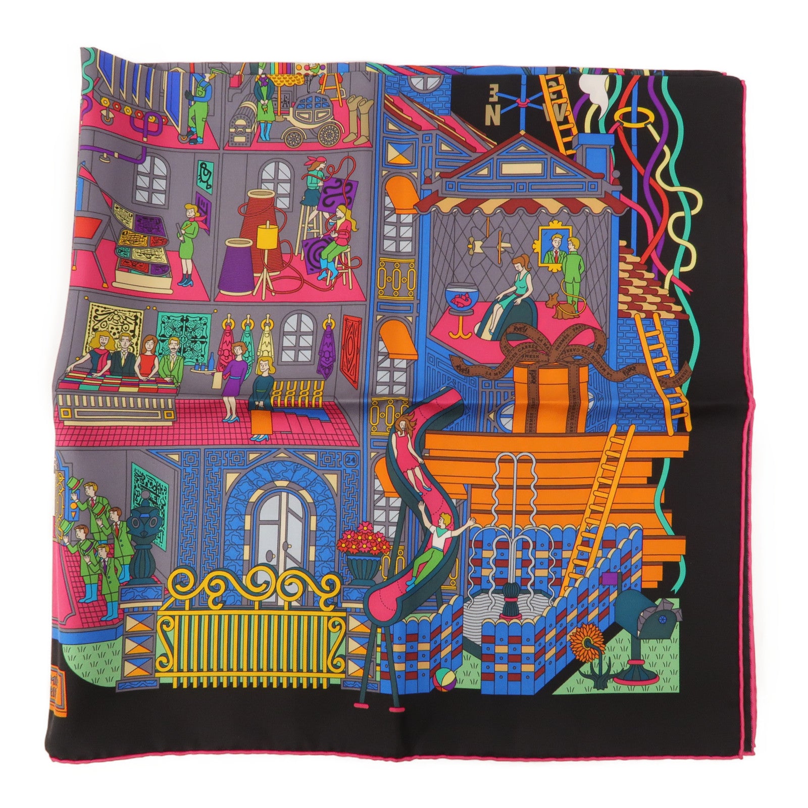 HERMES 絲質Scarf 90X90絲巾