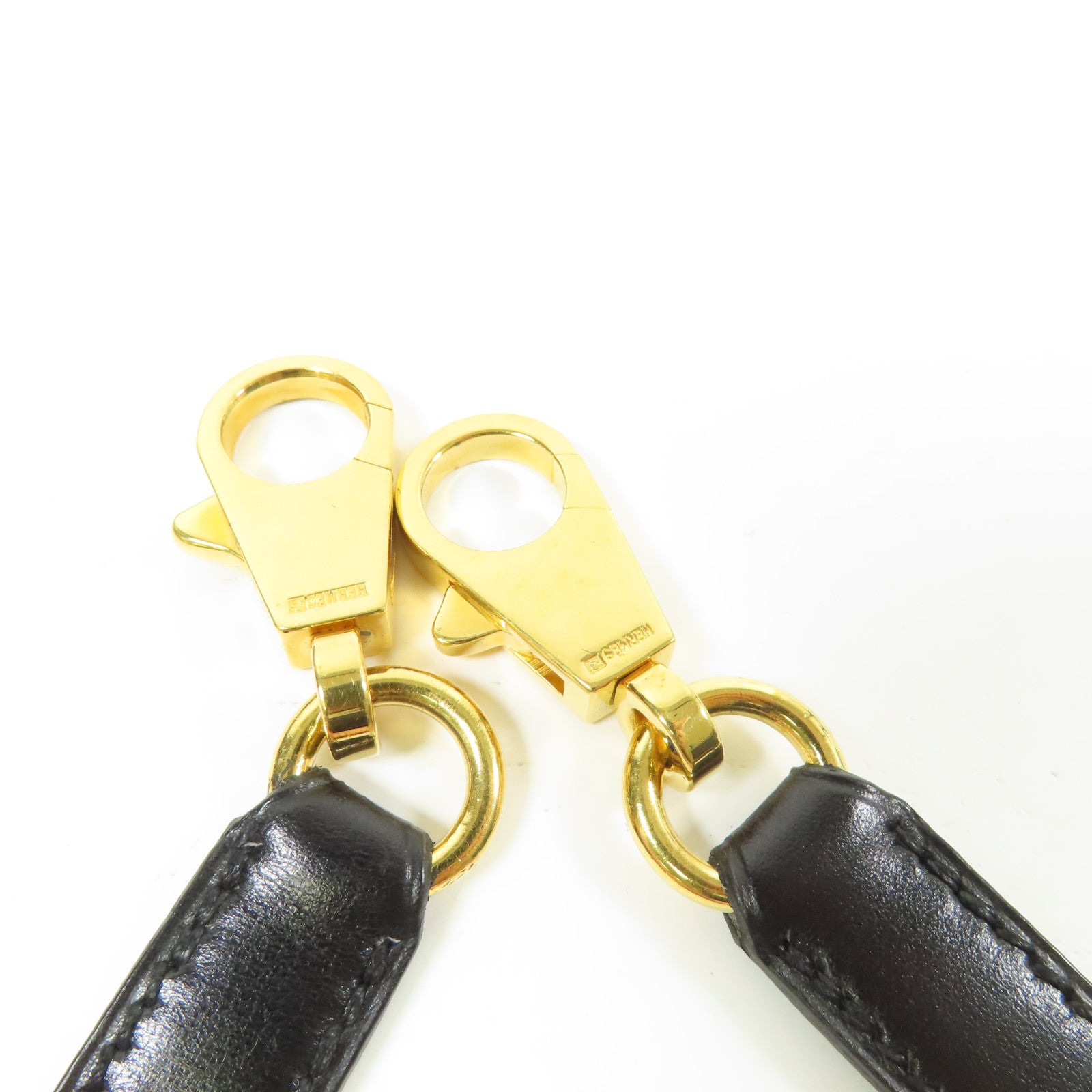 HERMES Calf皮革Kelly 35金扣手挽肩背兩用袋Noir