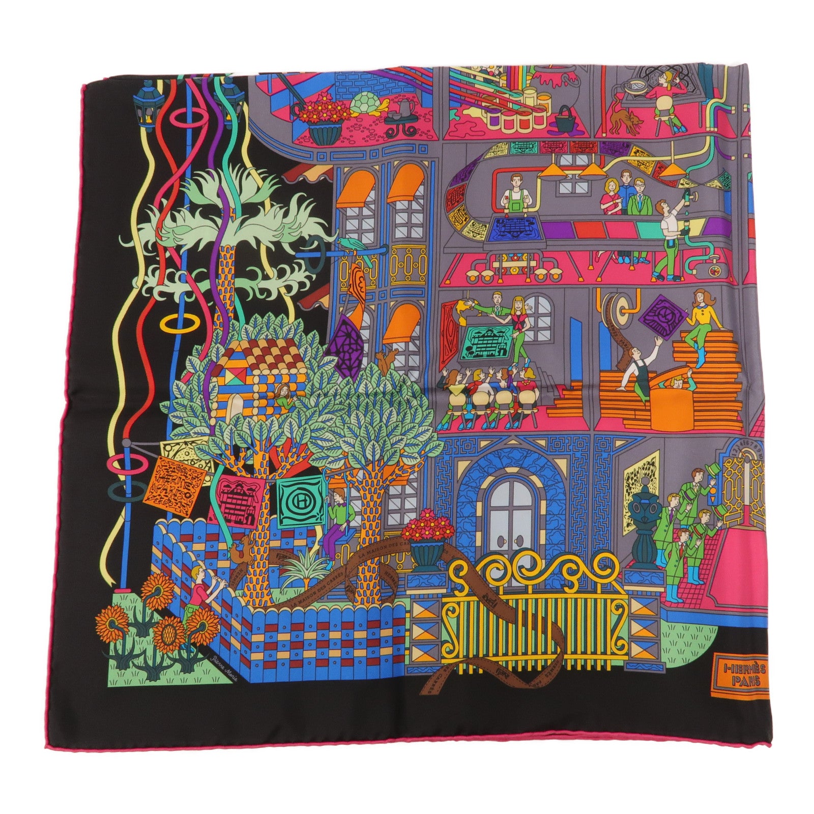 HERMES 絲質Scarf 90X90絲巾