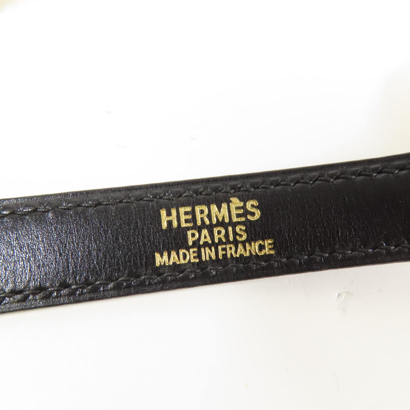 HERMES Calf皮革Kelly 35金扣手挽肩背兩用袋Noir