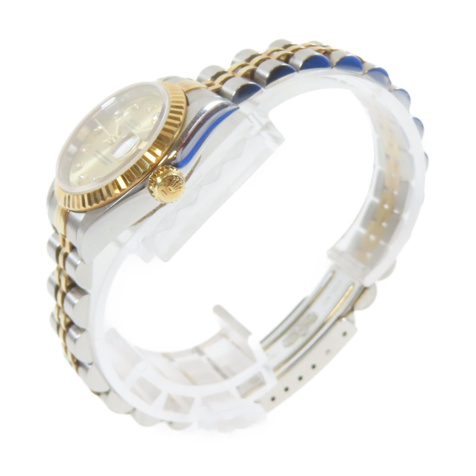 ROLEX Datejust 26mm 18K黃金/不鏽鋼手錶自動機芯金色