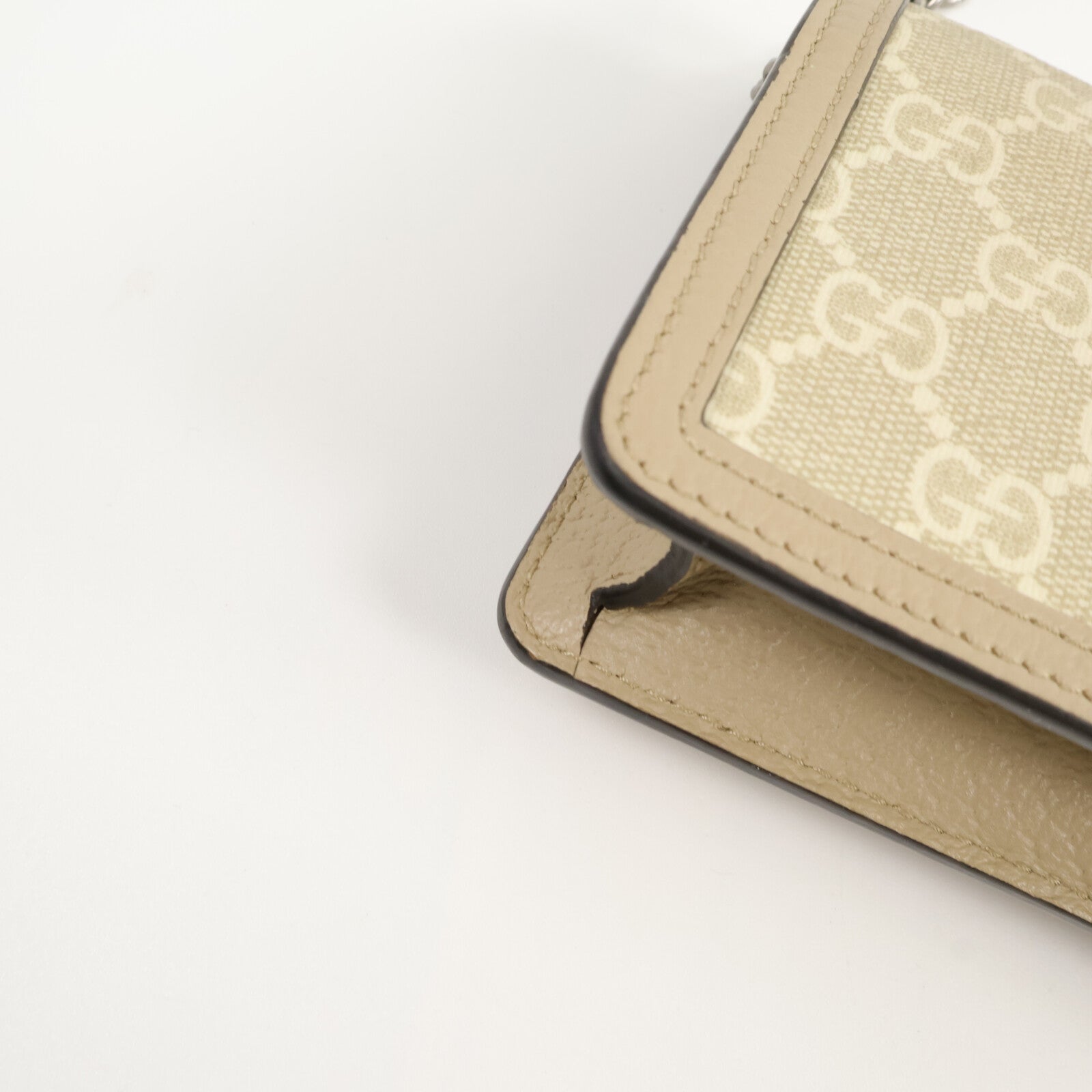 GUCCI 塗層帆布Dionysus Super Mini Bag鏈帶肩背袋