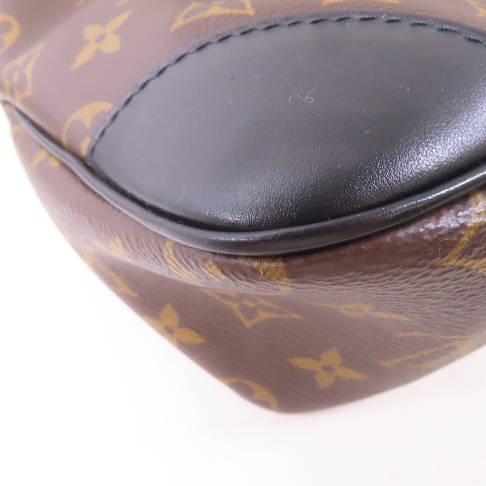 LOUIS VUITTON Monogram Odeon MM金扣肩背袋啡色