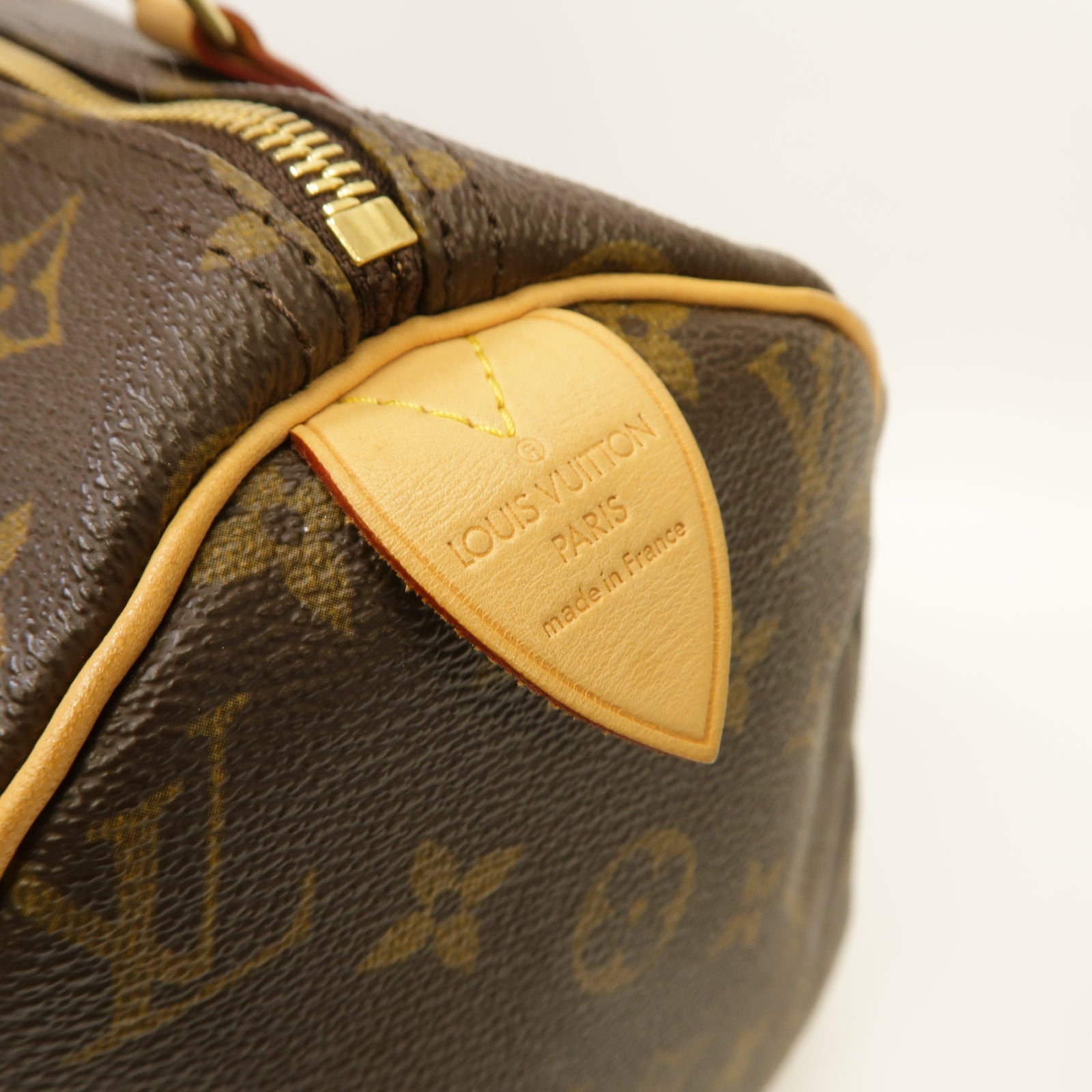 LOUIS VUITTON Monogram Speedy 30金扣手挽袋啡色