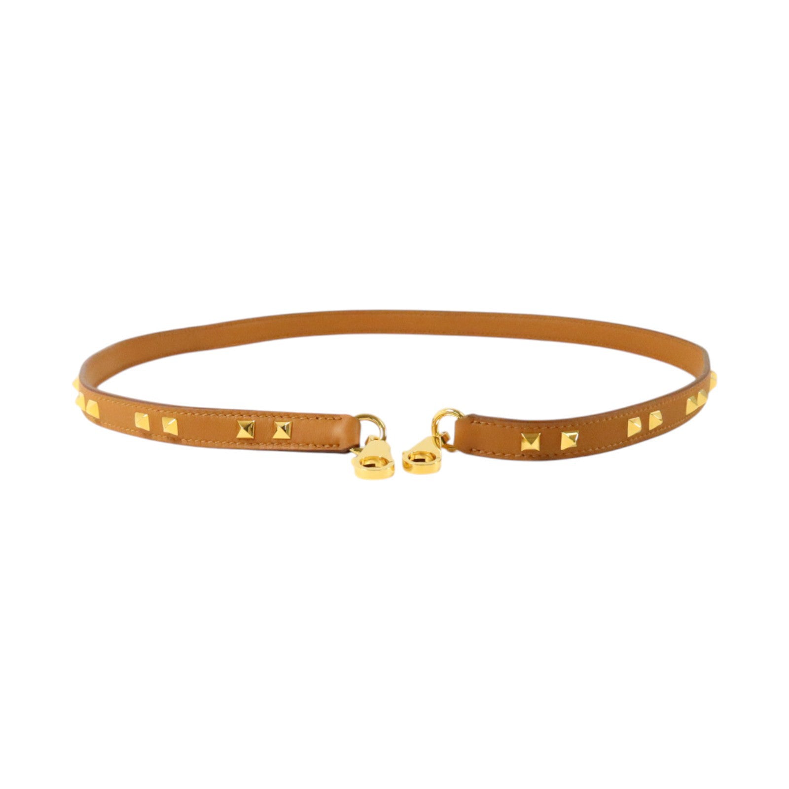 HERMES Swift皮革Mini Dog Carres Strap金扣肩帶Gold