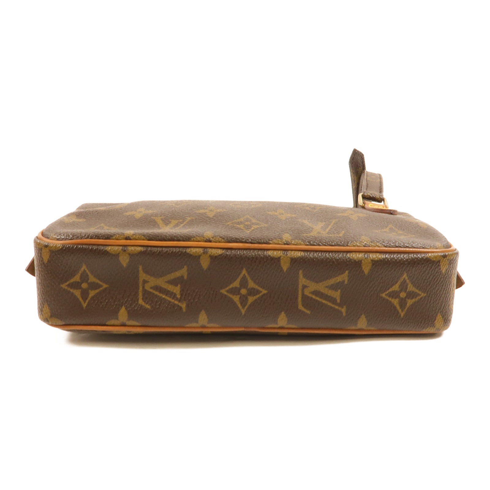 LOUIS VUITTON Monogram Marly Bandouliere金扣肩背袋棕色