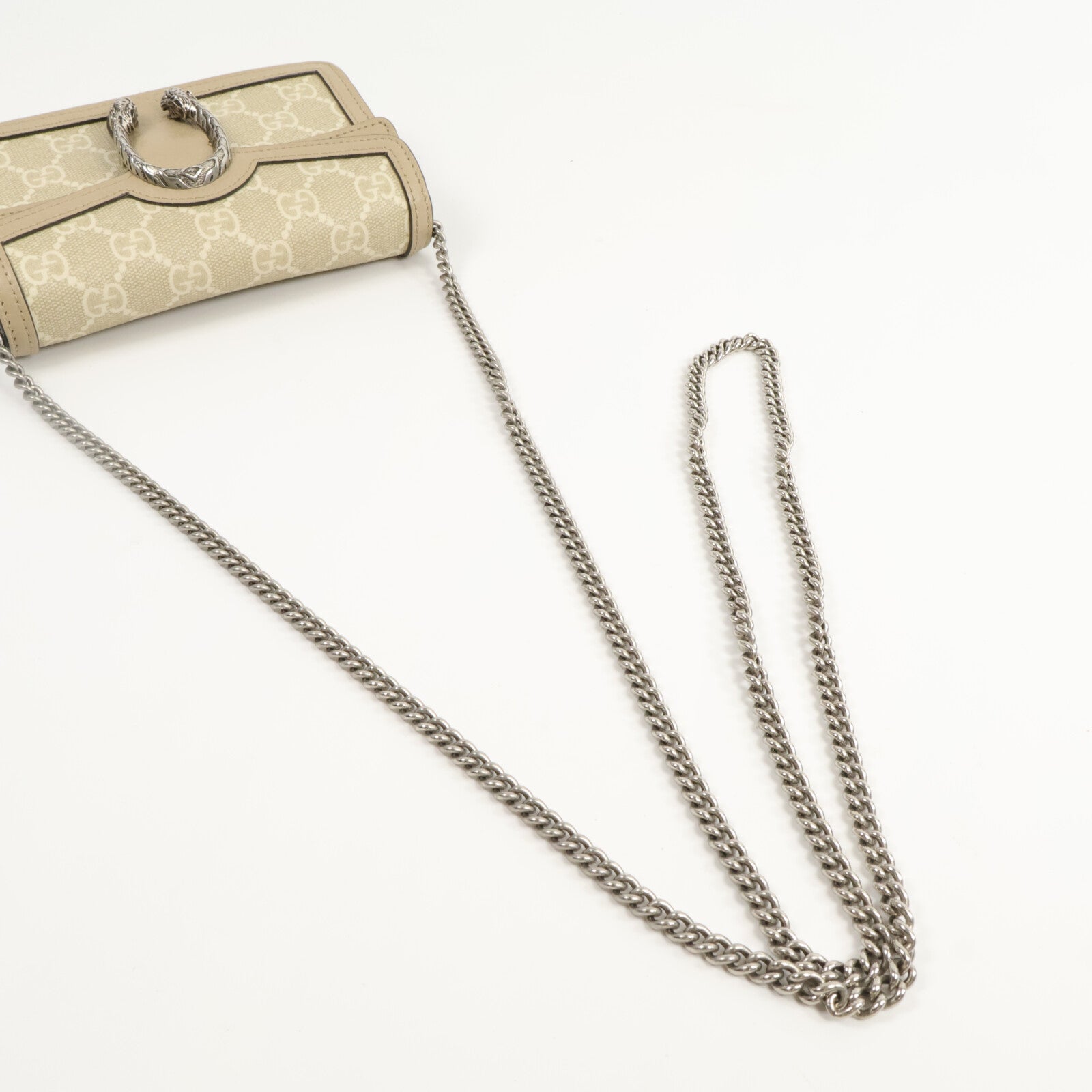 GUCCI 塗層帆布Dionysus Super Mini Bag鏈帶肩背袋