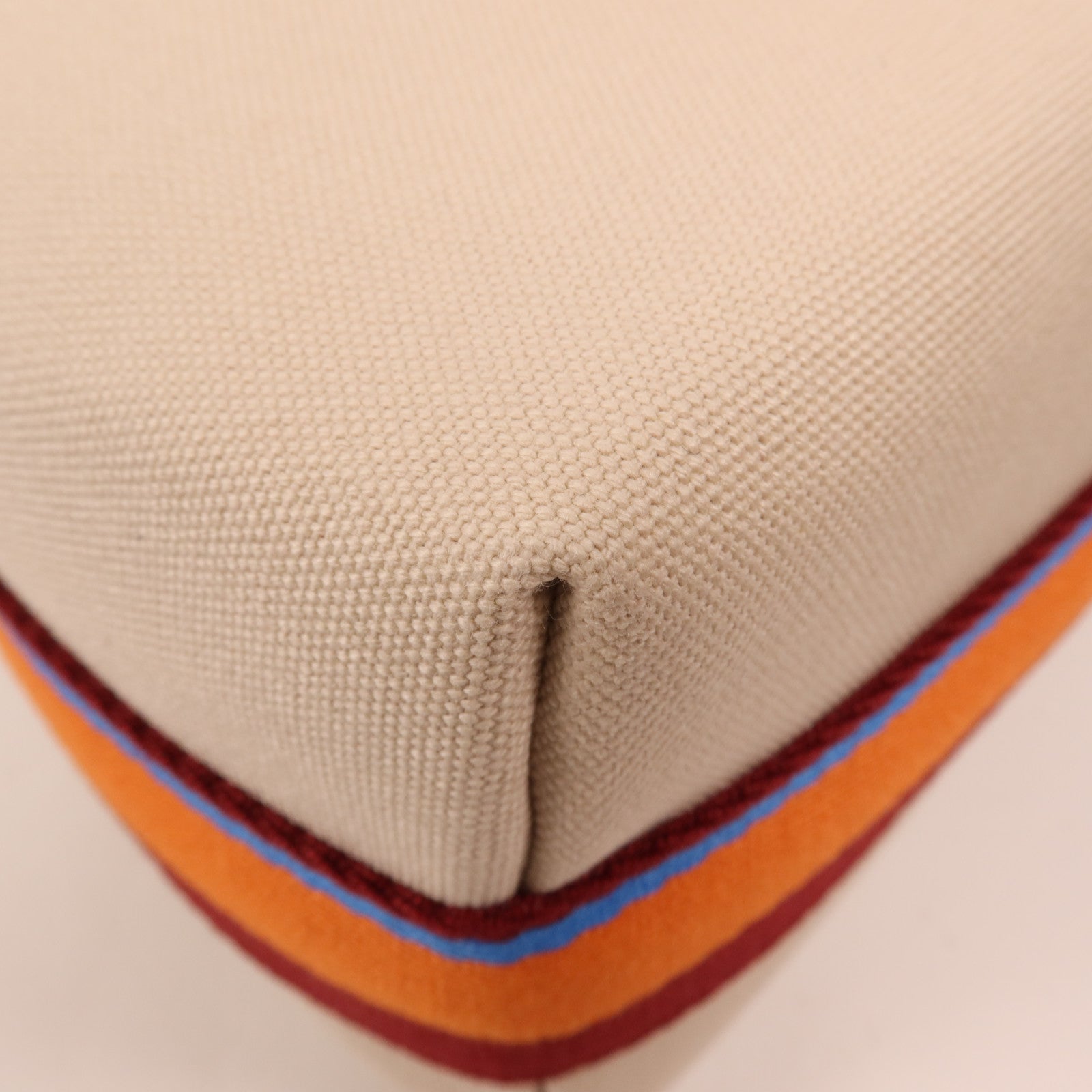 HERMES 帆布Bride A Brac銀扣手挽袋