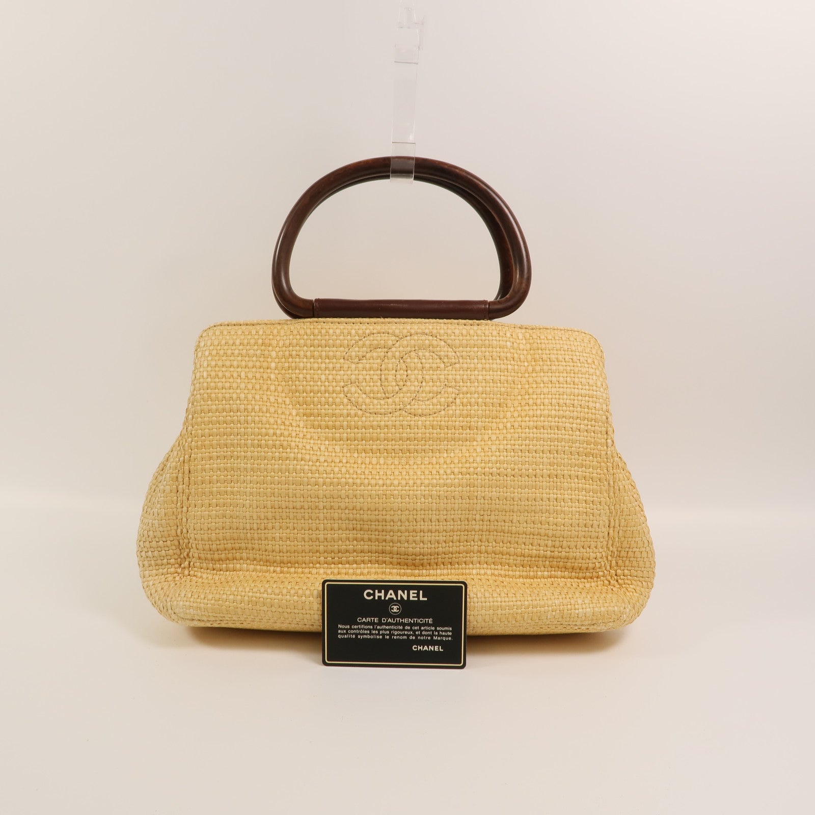 CHANEL Raffia Hand Bag手挽袋