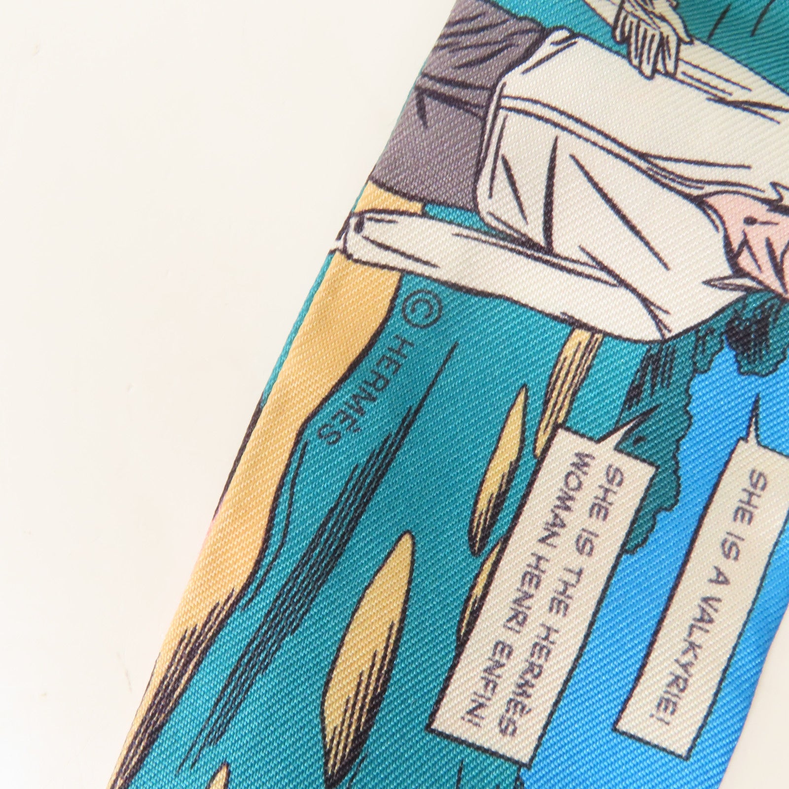 HERMES 絲質Twilly絲巾