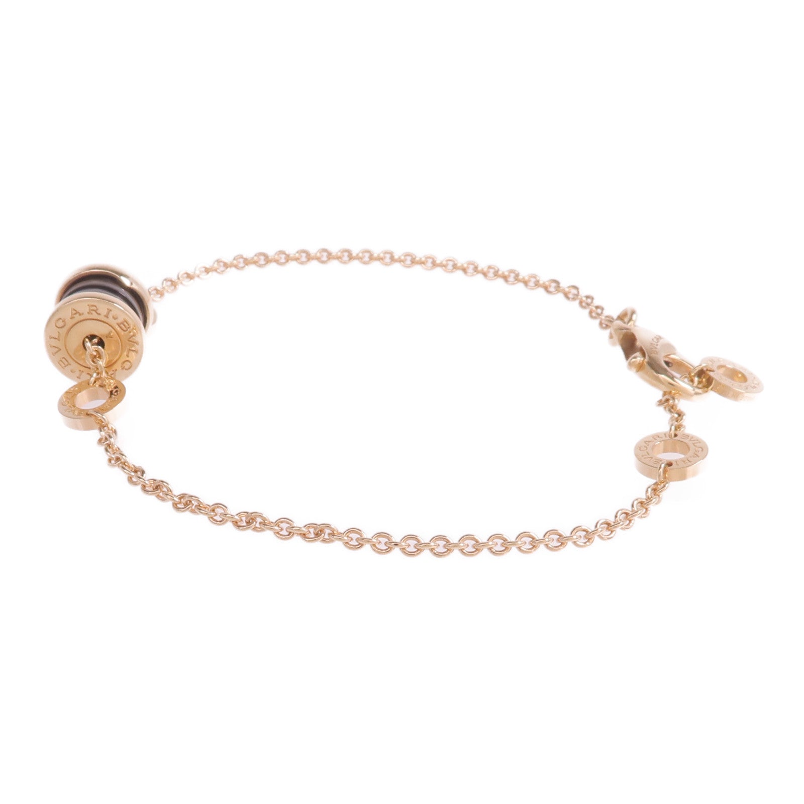 BVLGARI 18K玫瑰金/陶瓷B.zero 1 Bracelet手鏈