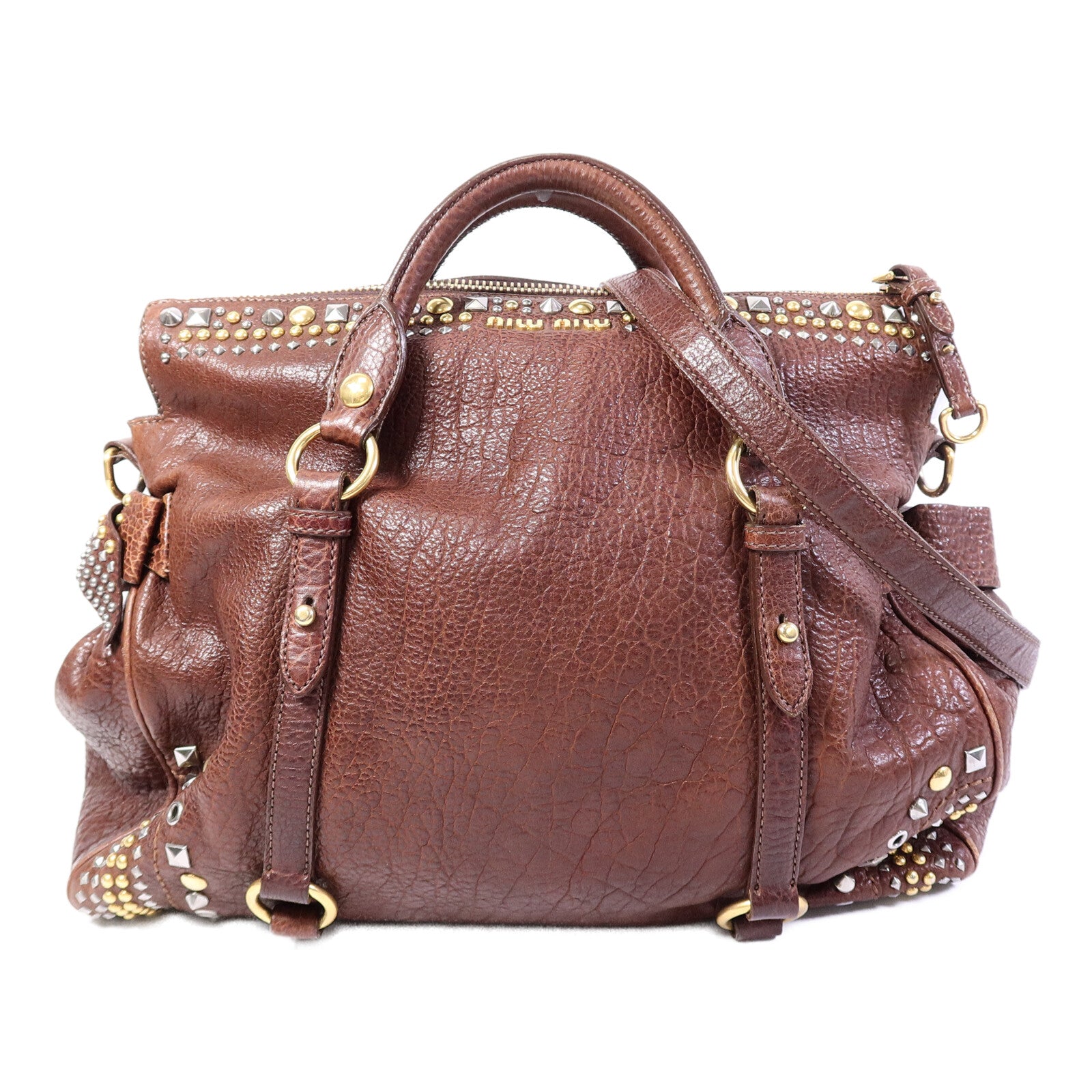 Miu Miu 牛皮皮革Shoulder Bag手挽肩背兩用袋