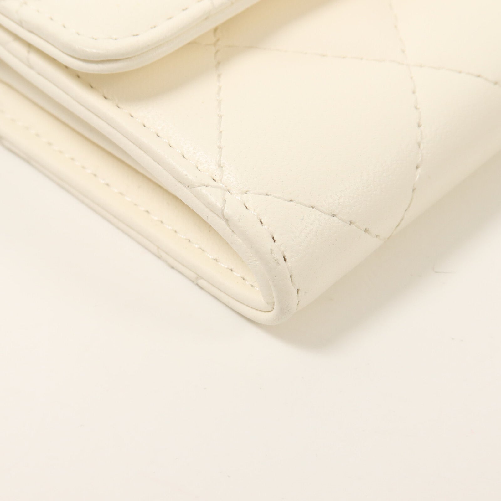 CHANEL 牛皮皮革Flap Card Holder Chain鏈帶肩背袋
