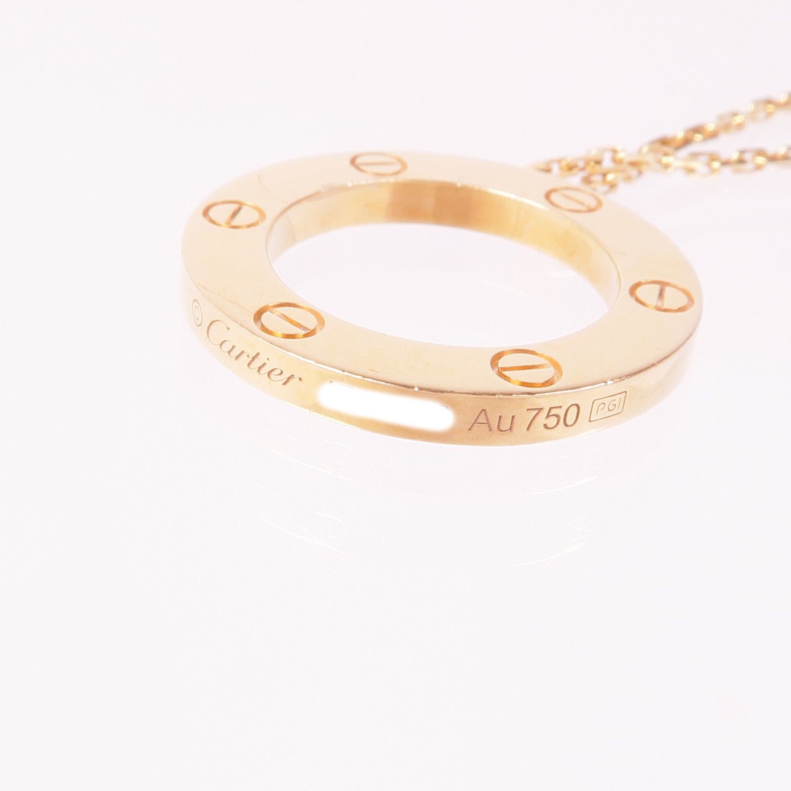 CARTIER Love Necklace 18K Rose Gold