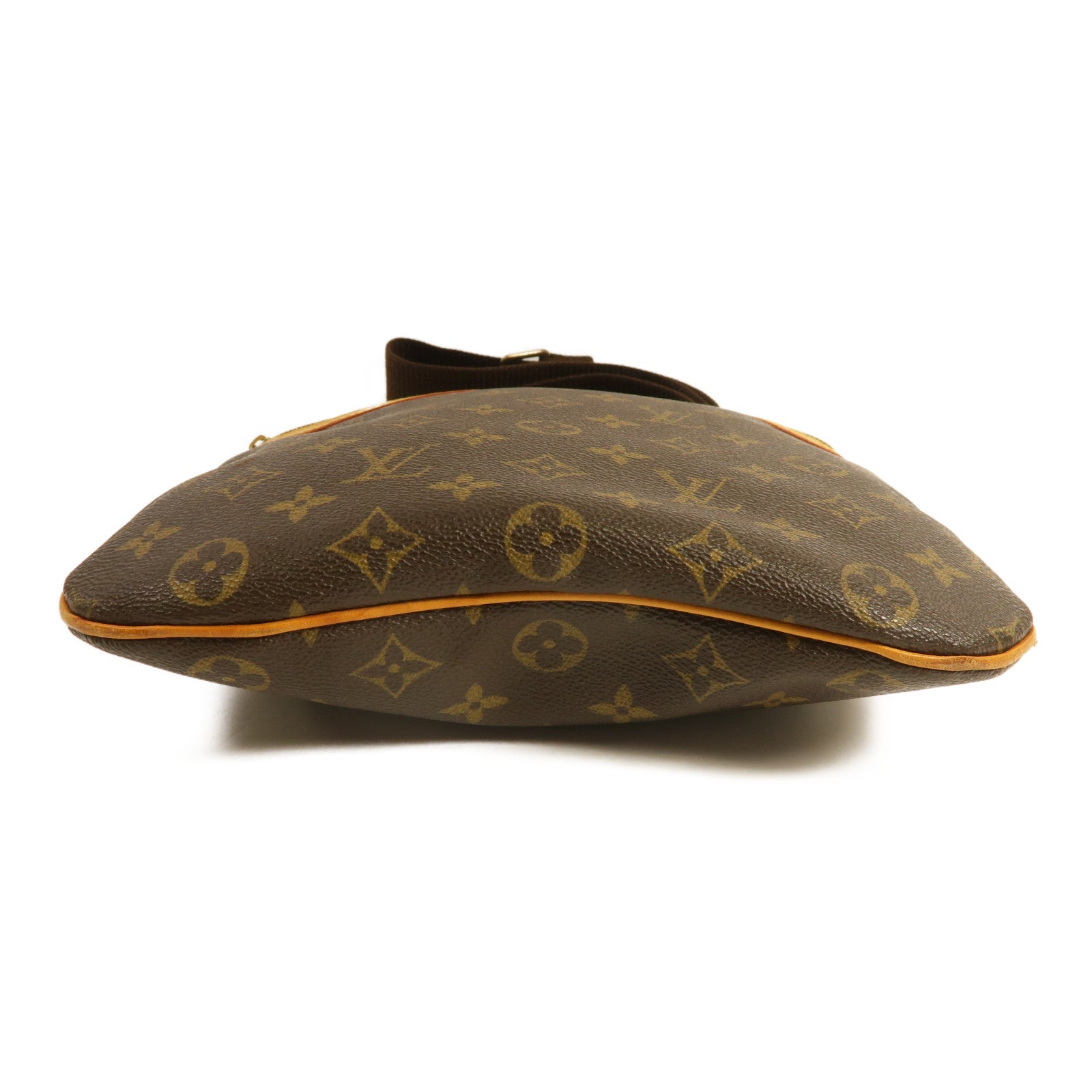 LOUIS VUITTON Monogram Pochette Bosphore金扣肩背袋棕色