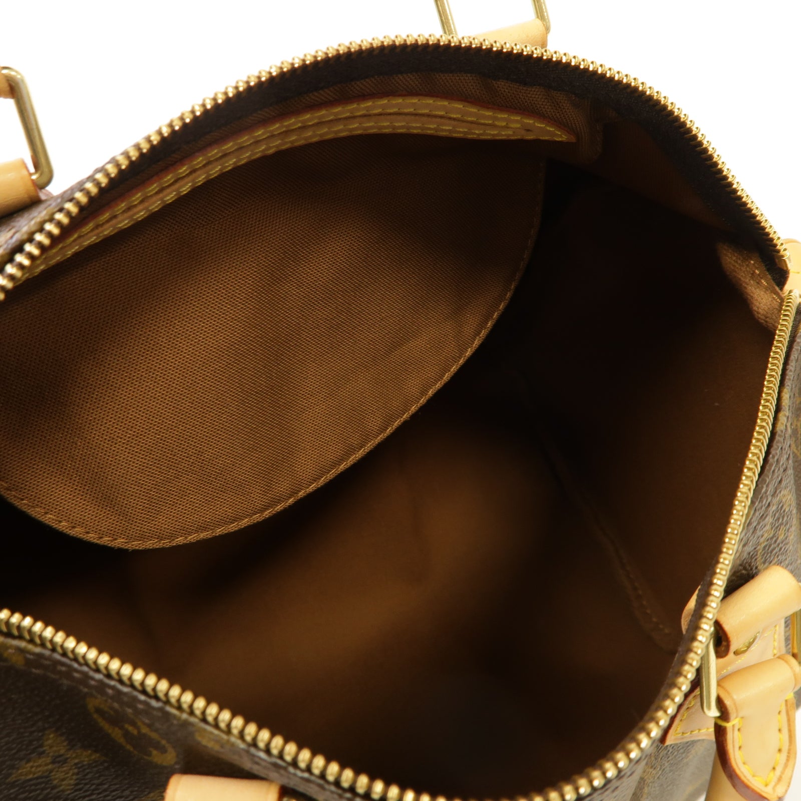 LOUIS VUITTON Monogram Speedy 30金扣手挽袋啡色