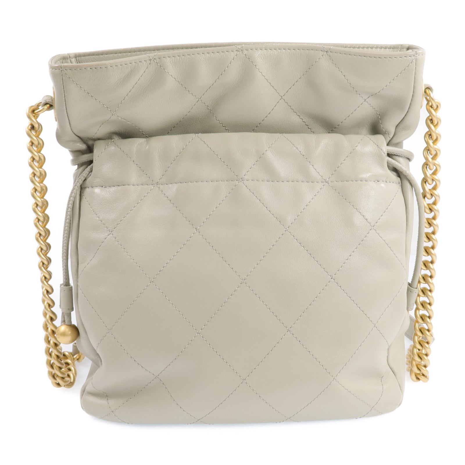 CHANEL 牛皮皮革Chain Shoulder Bag金扣鏈帶肩背袋