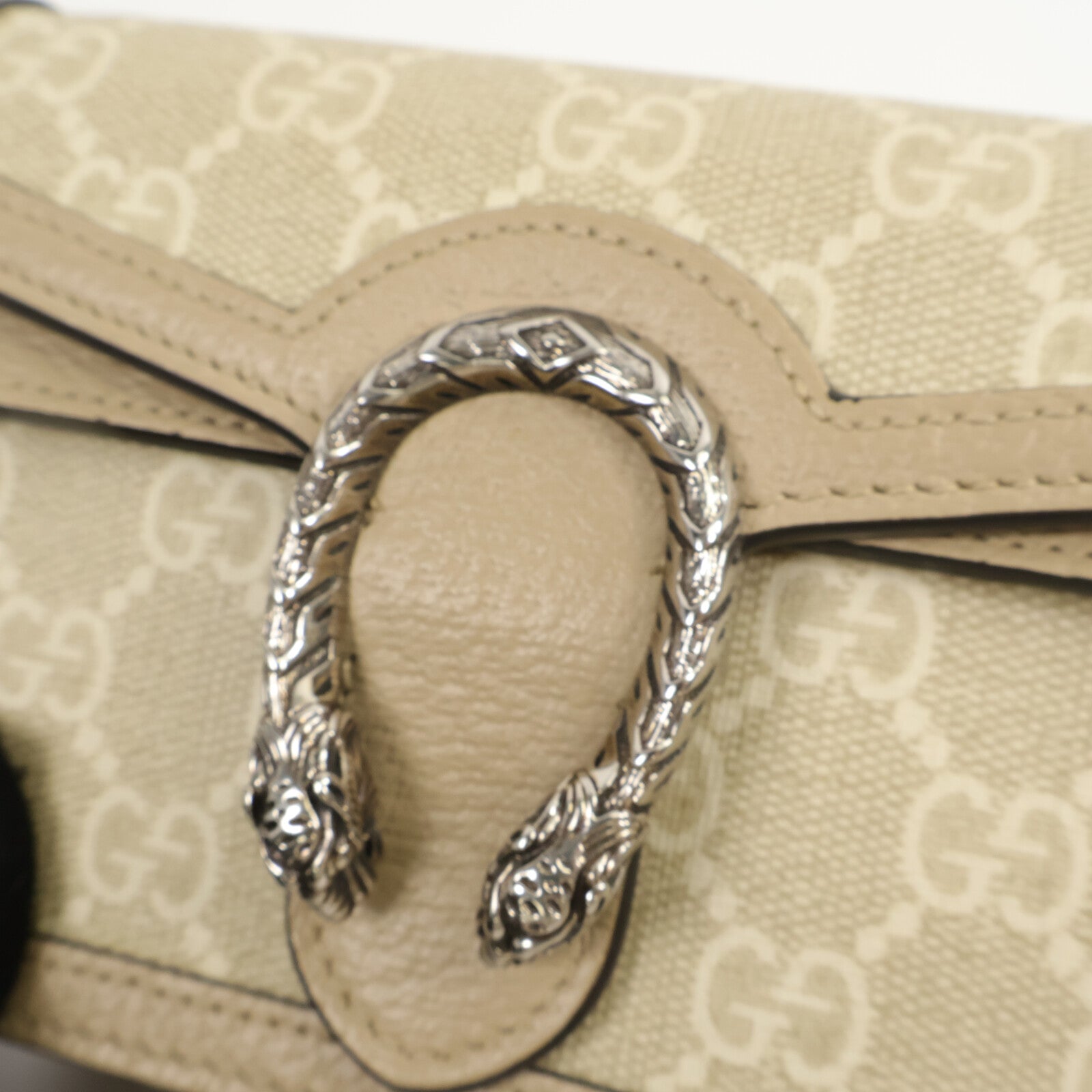 GUCCI 塗層帆布Dionysus Super Mini Bag鏈帶肩背袋