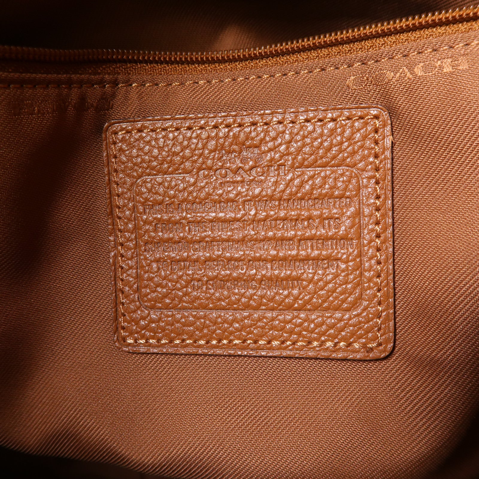 COACH 牛皮皮革2 Way Shoulder銀扣手挽肩背兩用袋