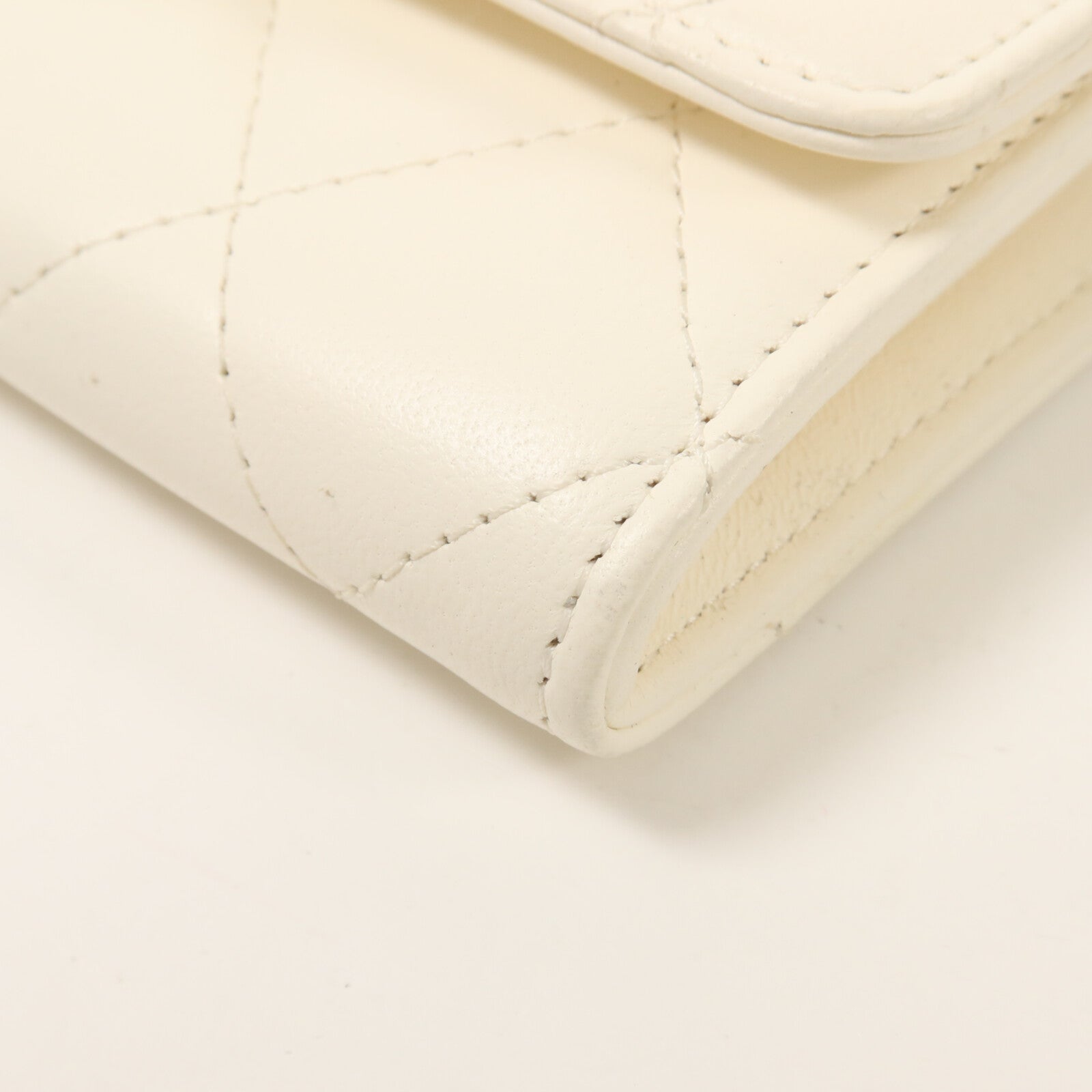 CHANEL 牛皮皮革Flap Card Holder Chain鏈帶肩背袋