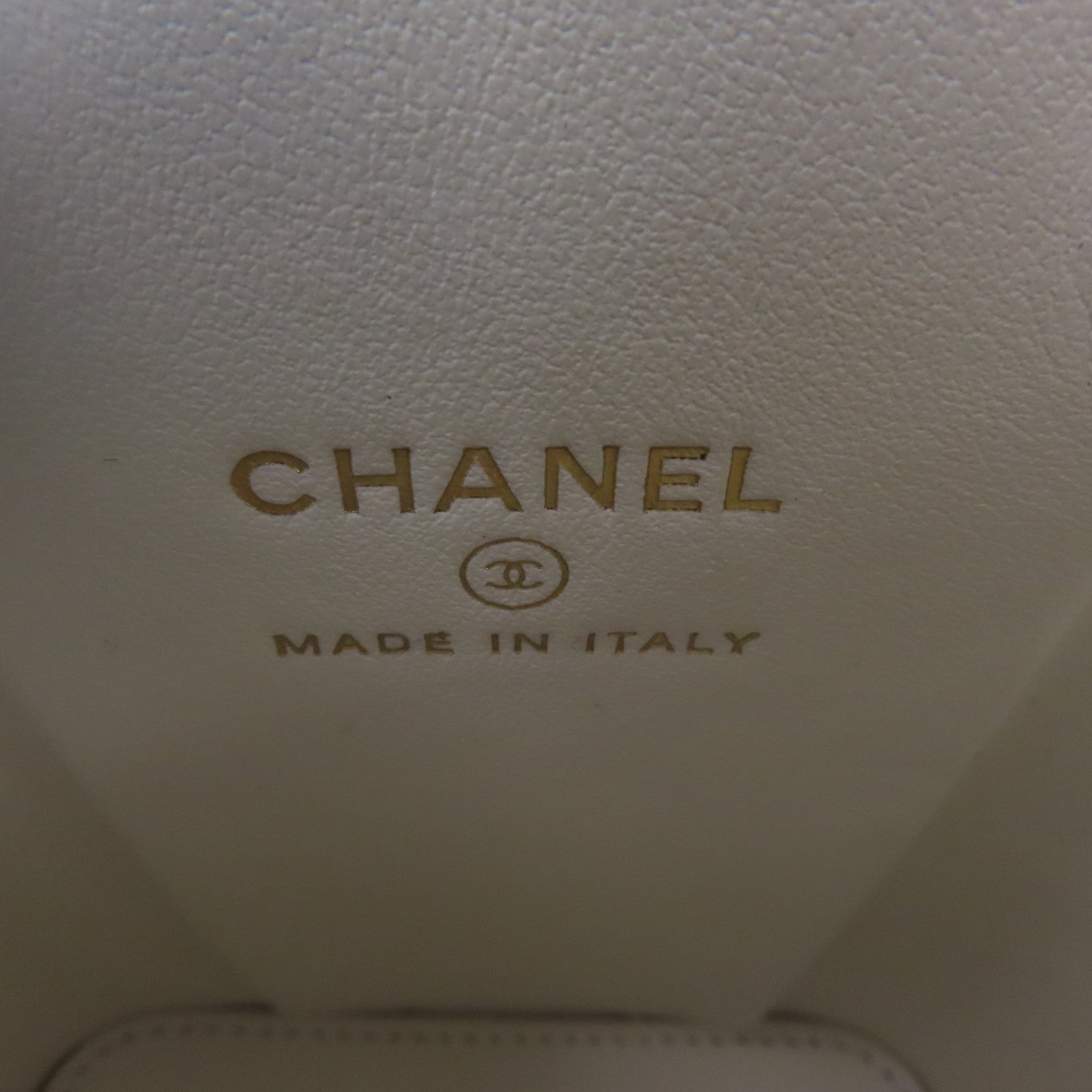 CHANEL 【激減優惠】菱格Caviar皮革Chain Shoulder Bag金扣鏈帶肩背袋白色
