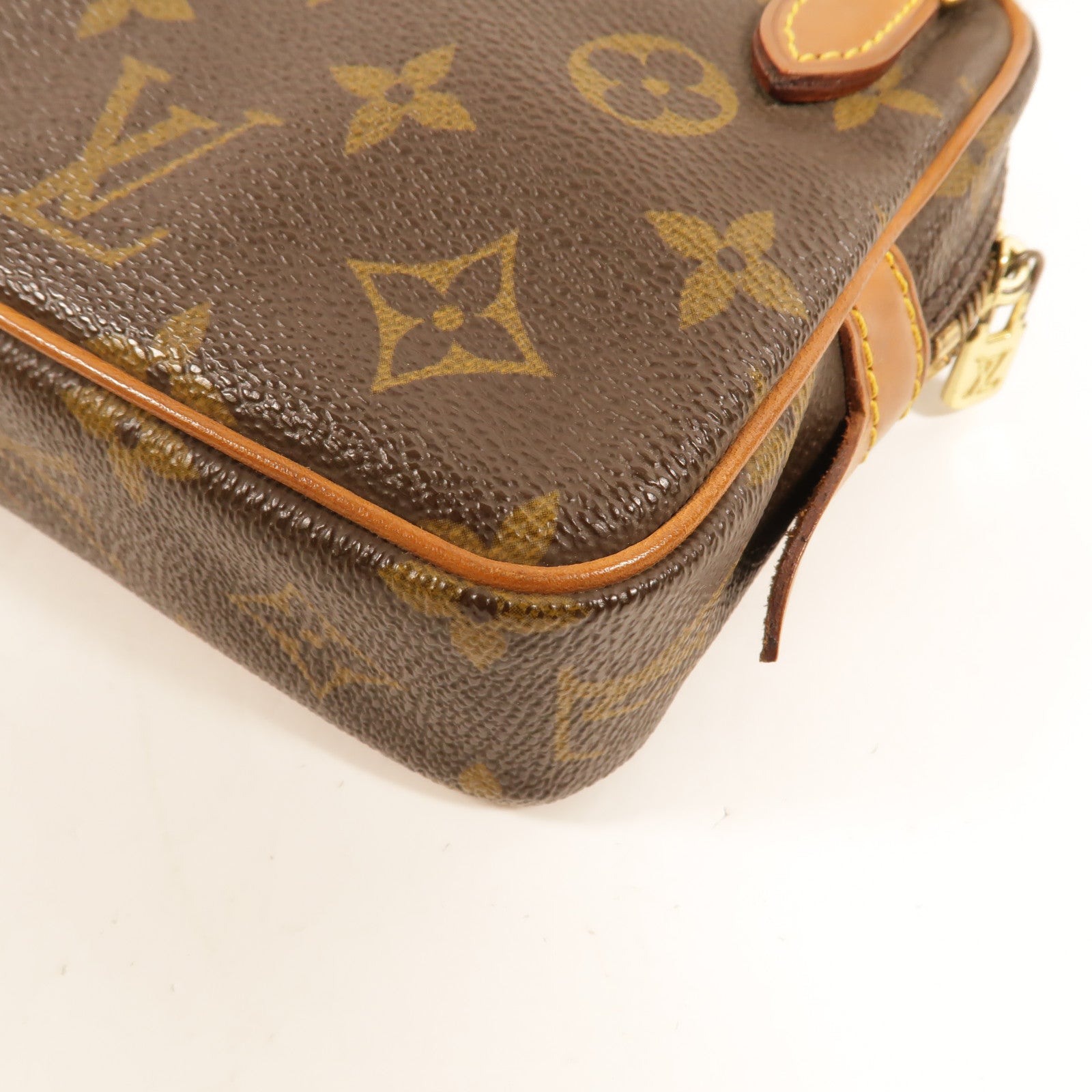 LOUIS VUITTON Monogram Marly Bandouliere金扣肩背袋棕色