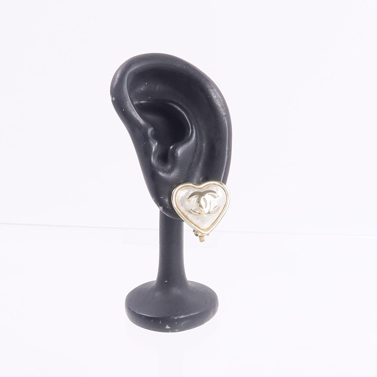 CHANEL 金屬Heart Clip On Earrings耳環