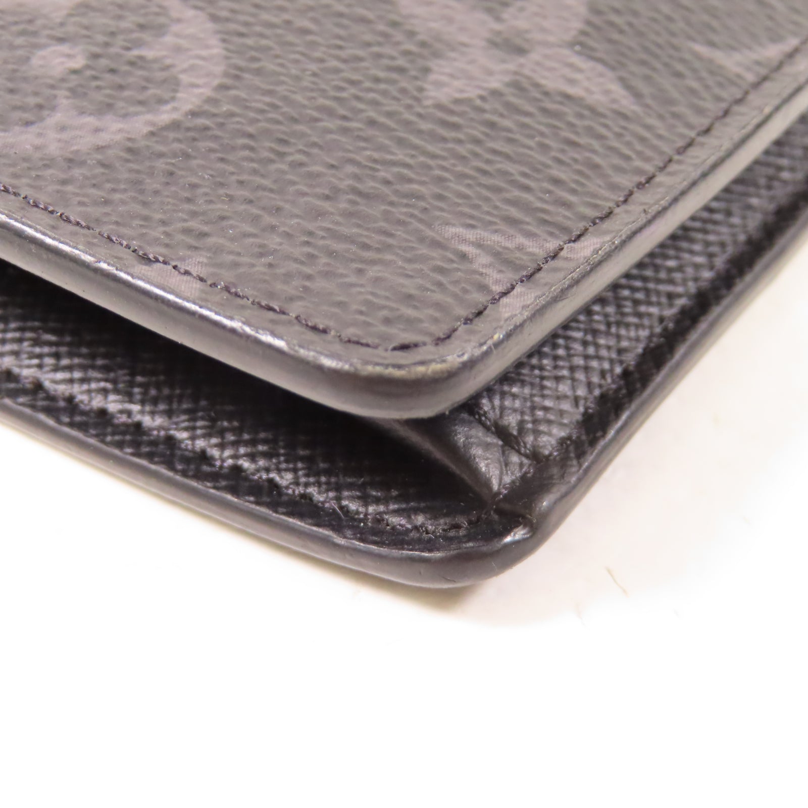 LOUIS VUITTON Monogram Eclipse Brazza Wallet銀扣長錢包黑色