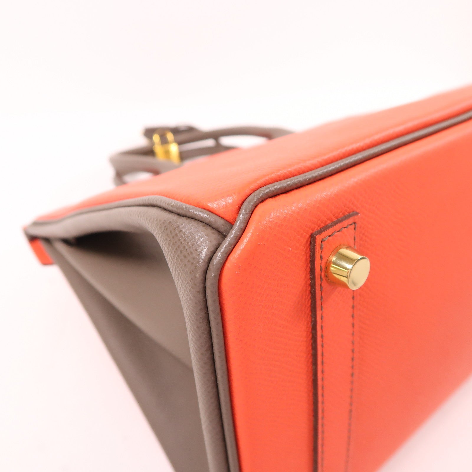 HERMES Epsom皮革Birkin 30金扣手挽袋