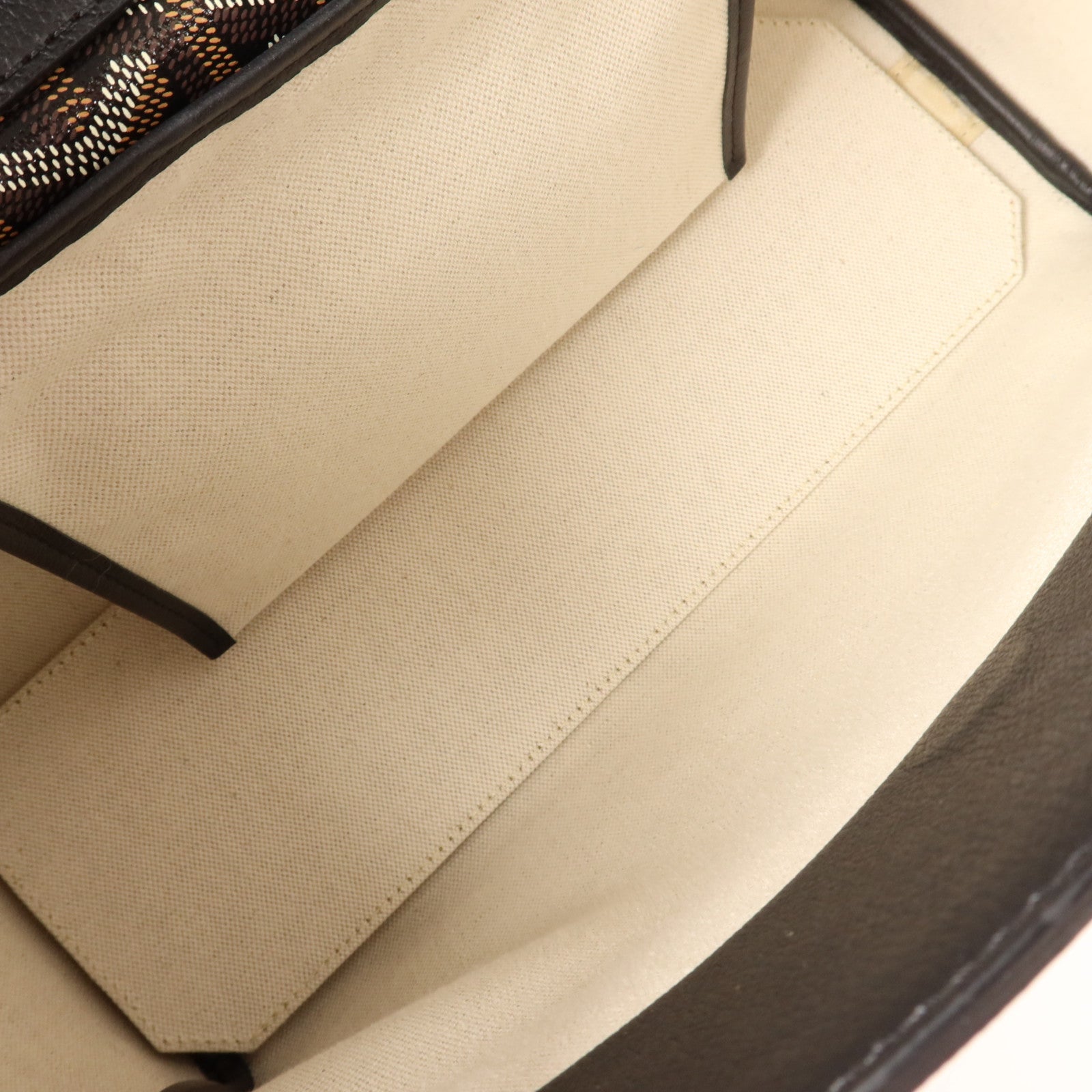 GOYARD 塗層帆布Sac Rouette Souple PM銀扣肩背袋