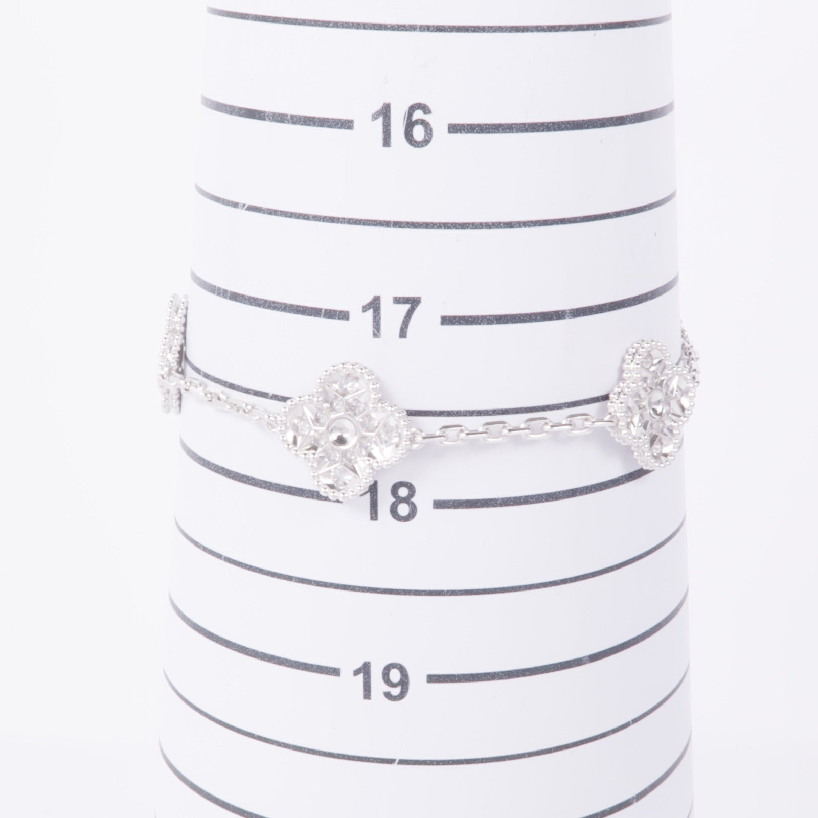 Van Cleef & Arpels 【激減優惠】18K白金Vintage Alhambra Bracelet鑽石手鏈