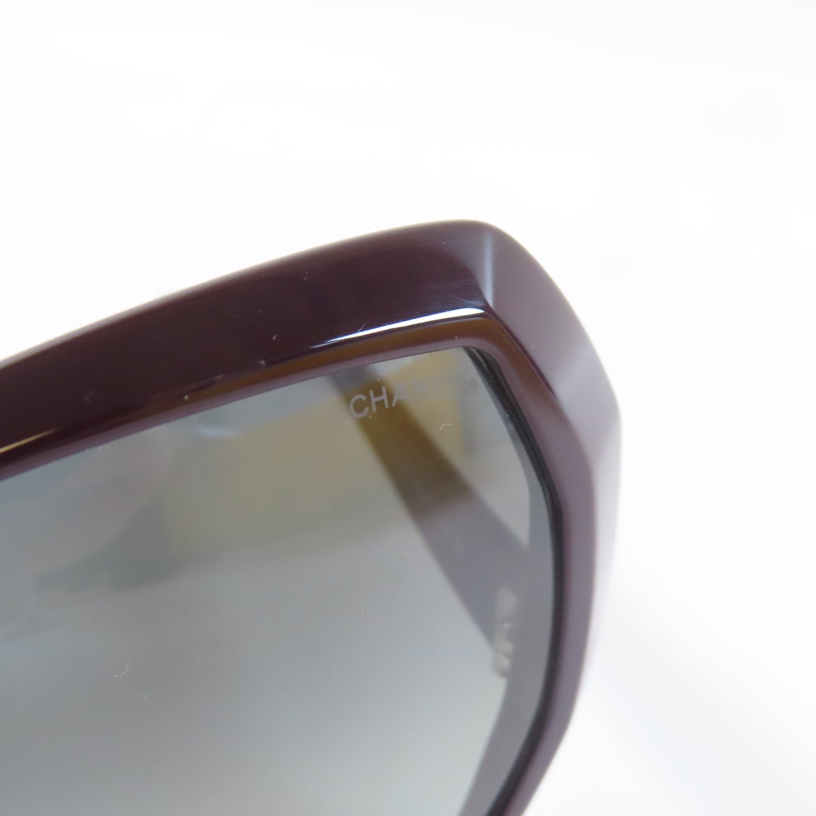 CHANEL 【激減優惠】PVC Sunglass太陽眼鏡深紅色