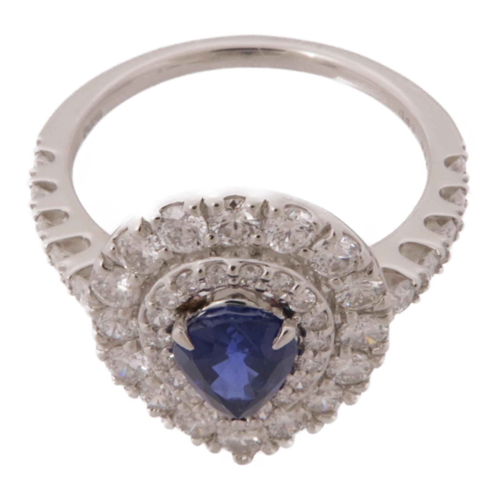 JEWELRY【激減優惠】 PT950鉑金Sapphire/Diamond Ring藍寶石/鑽石戒指US#6