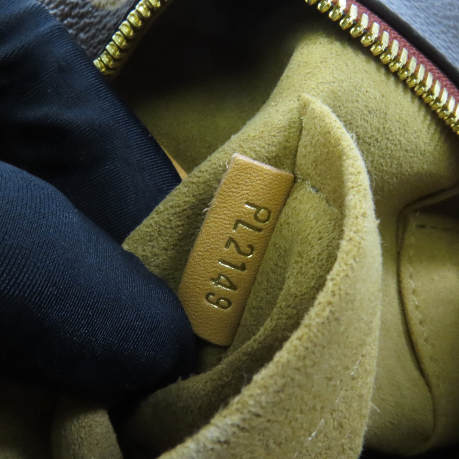 LOUIS VUITTON Monogram Boite Chapeau Souple金扣肩背袋棕色